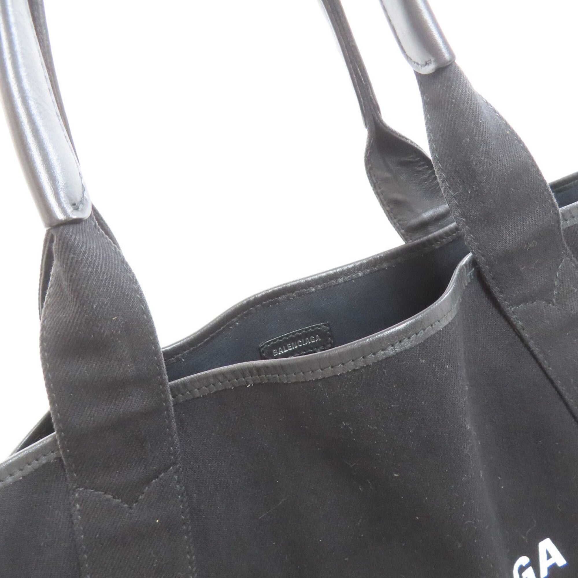 Balenciaga Black Canvas Pouch Tote Bag (Pre-Owned)