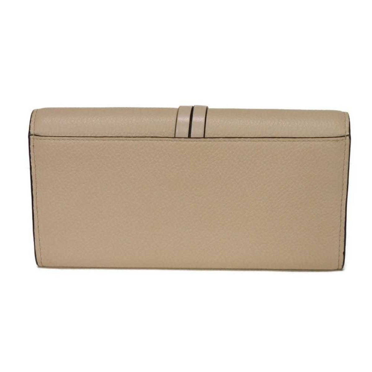 Chloé Gray Leather Long Wallet (Bi-Fold) (Pre-Owned)