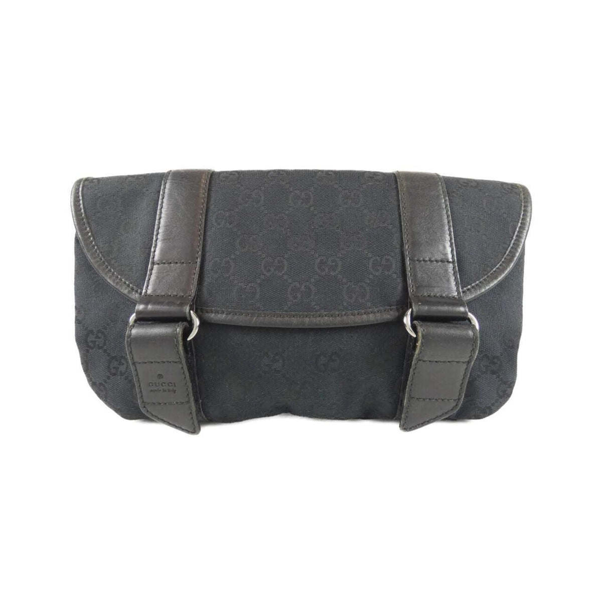 Gucci Black Gg Canvas Fanny Pack (Pre-Owned)