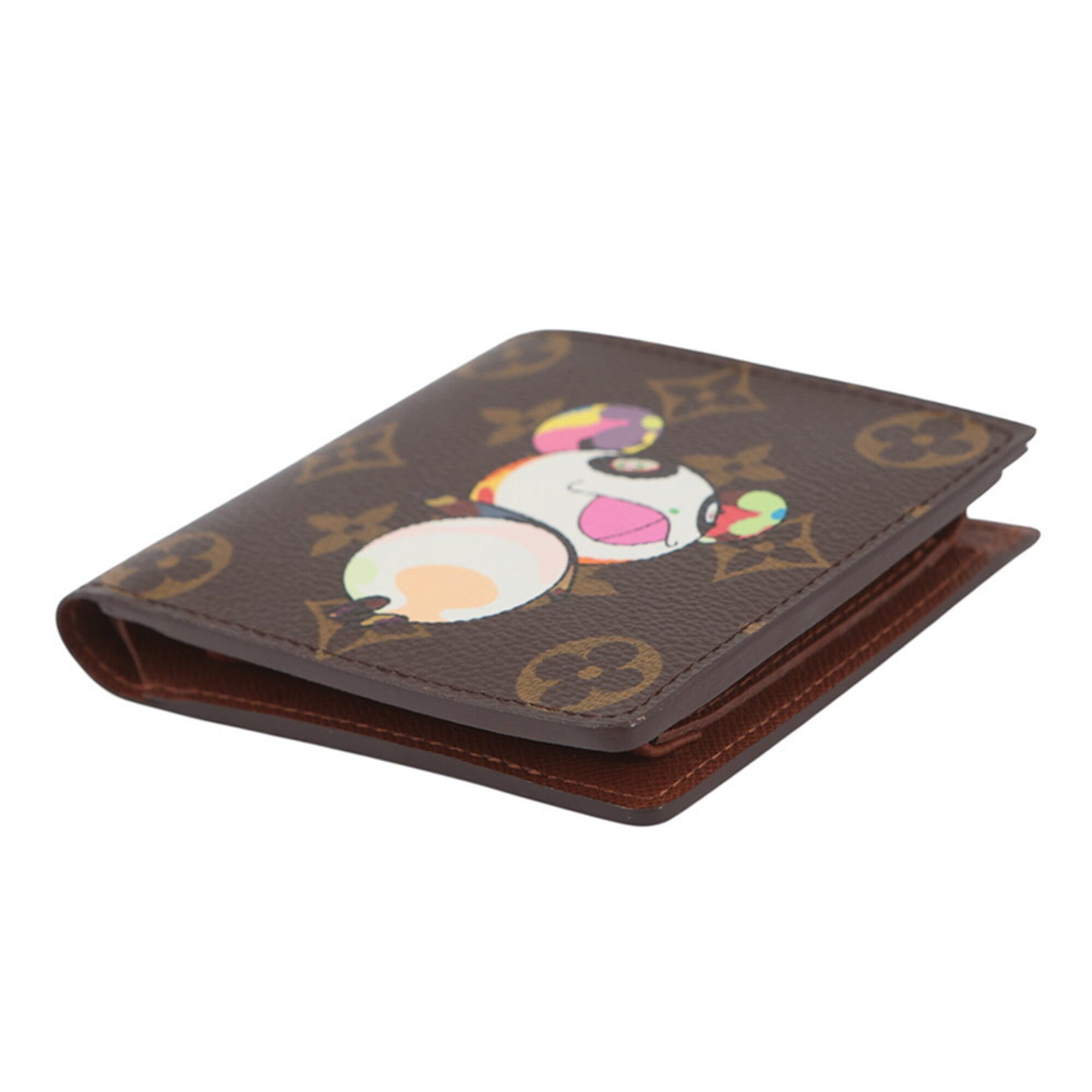 Louis Vuitton Brown Monogram Panda Multi-Color Monogram Wallet (Bi-Fold) (Pre-Owned)