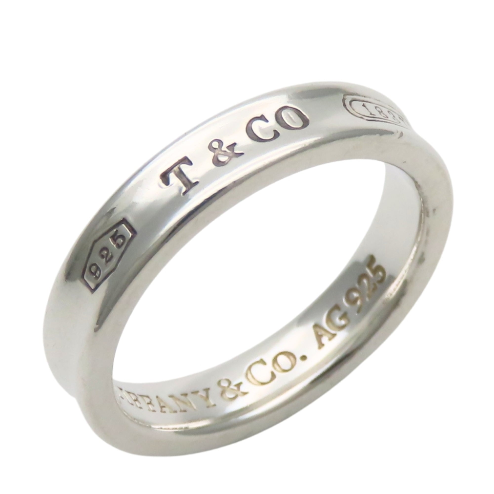 Tiffany Silver Silver 925 Band Ring (Pre-Owned)