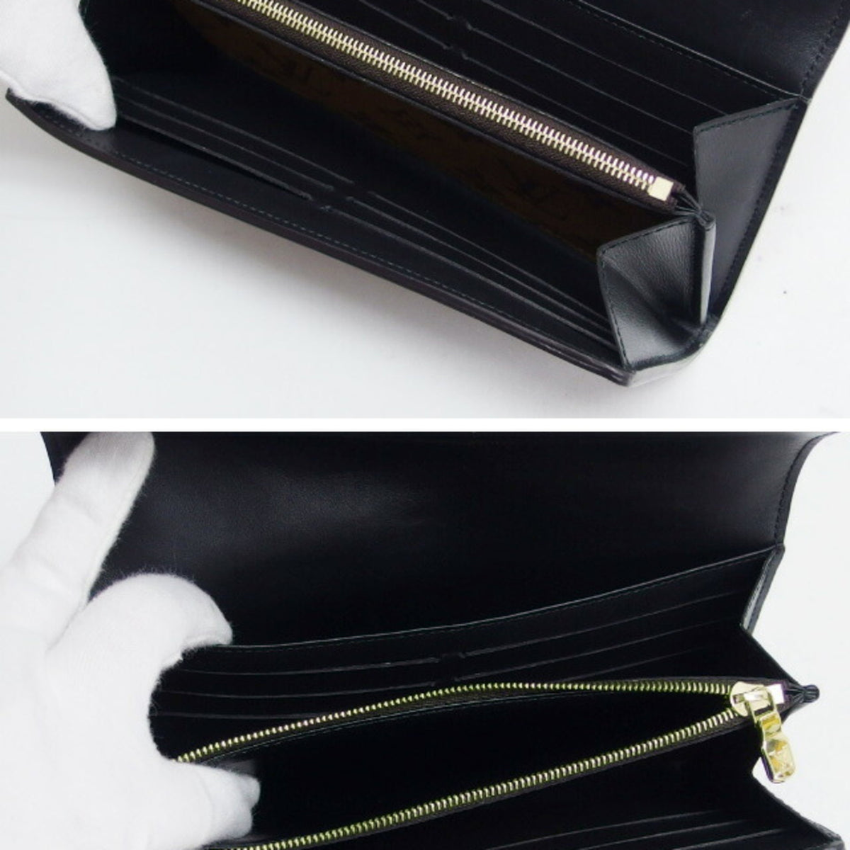 Louis Vuitton Brown Monogram Reverse Canvas Leather Wallet (Bi-Fold) (Pre-Owned)