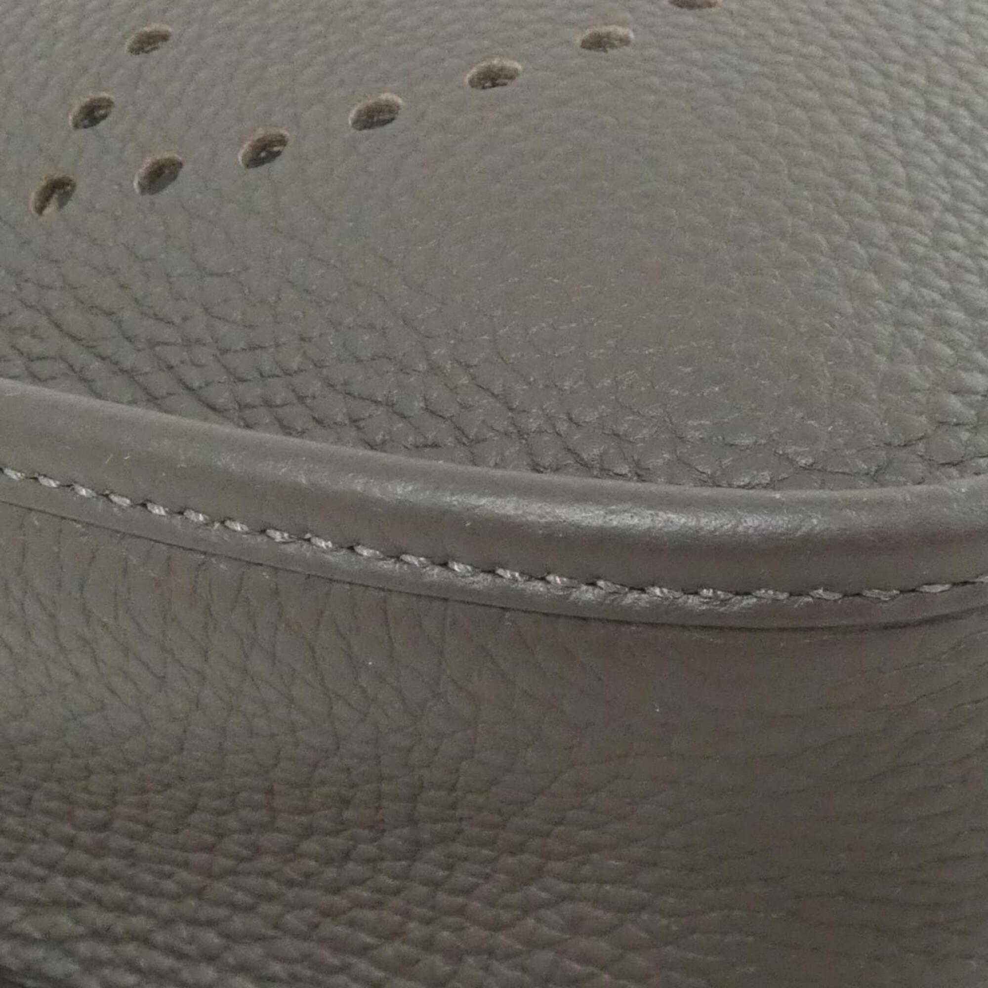 Hermes Ebene Taurillon Clemence Leather Shoulder Bag (Pre-Owned)