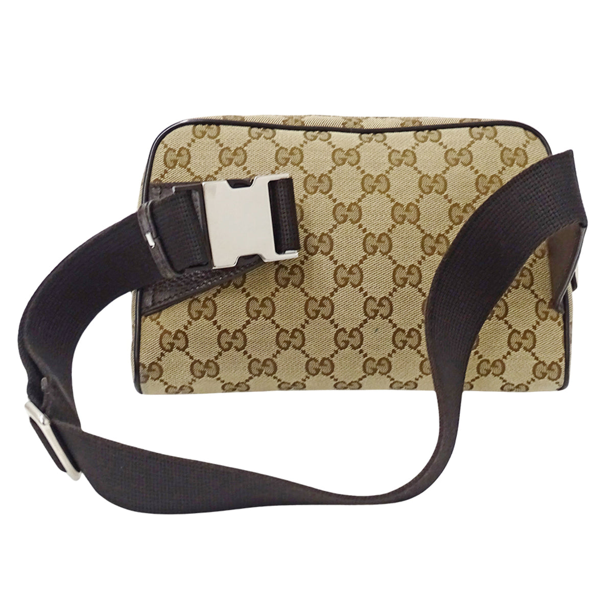 Gucci Beige Brown Gg Supreme Canvas Handbag Sling Bag (Pre-Owned)