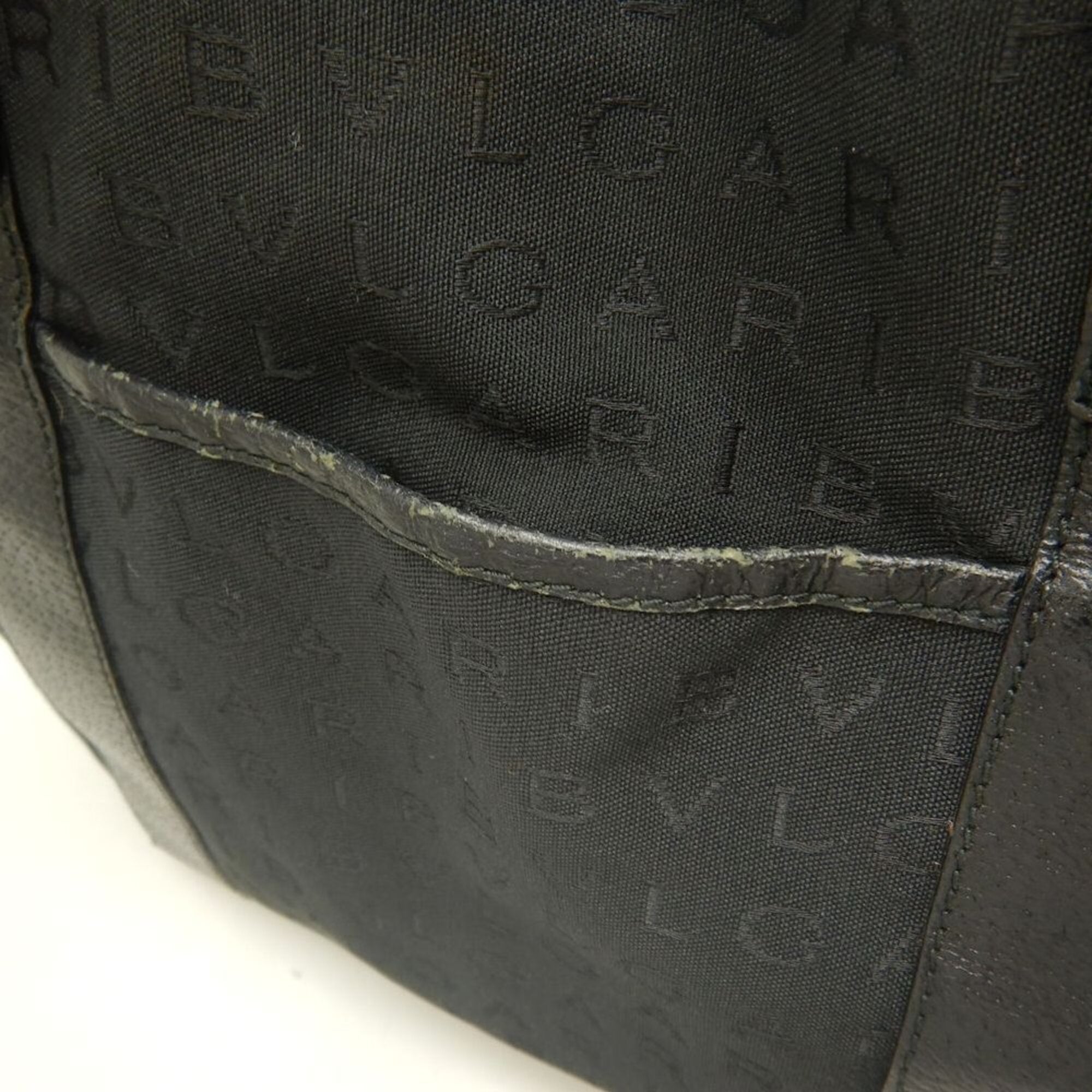 Bvlgari Logomania Black Canvas Tote Bag (Pre-Owned)