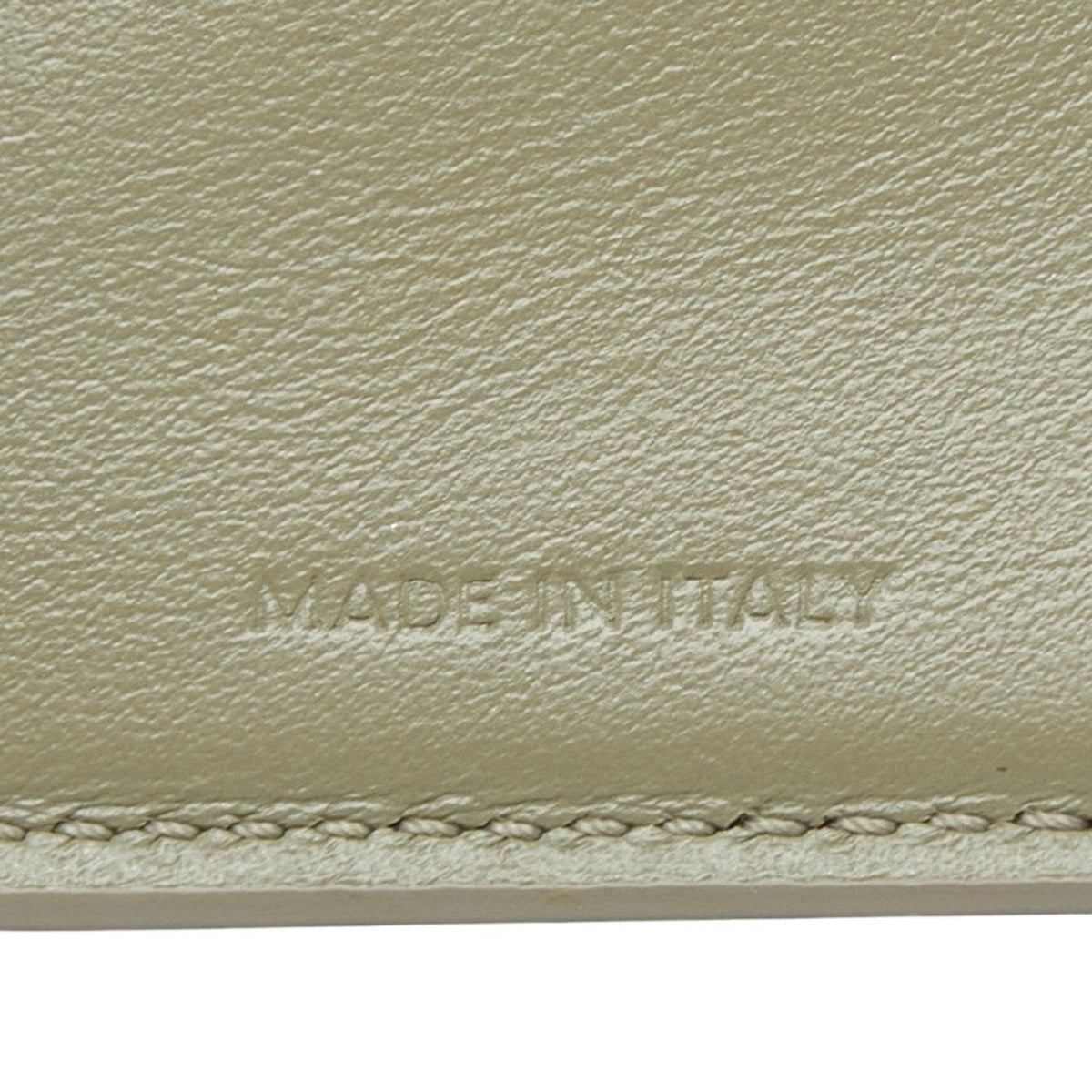 Celine Green Khaki Leather Wallet (Tri-Fold) (Pre-Owned)