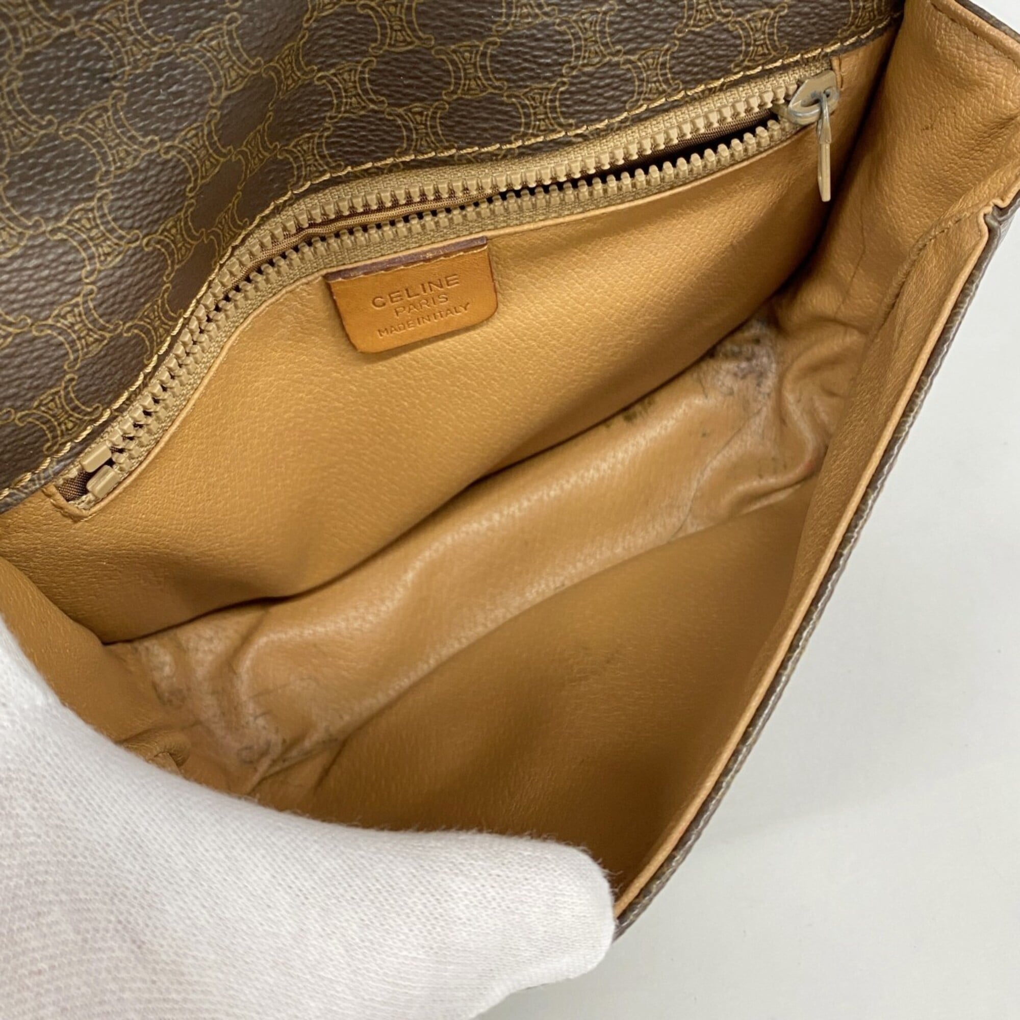 Celine Brown Pvc Shoulder Bag (Pre-Owned)