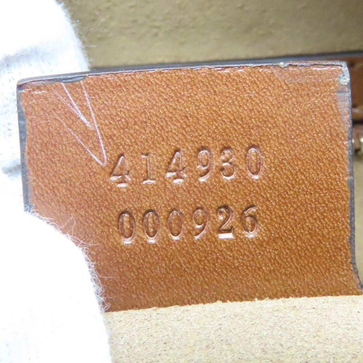 Gucci Beige Brown Gg Supreme Canvas Leather Shoulder Bag (Pre-Owned)