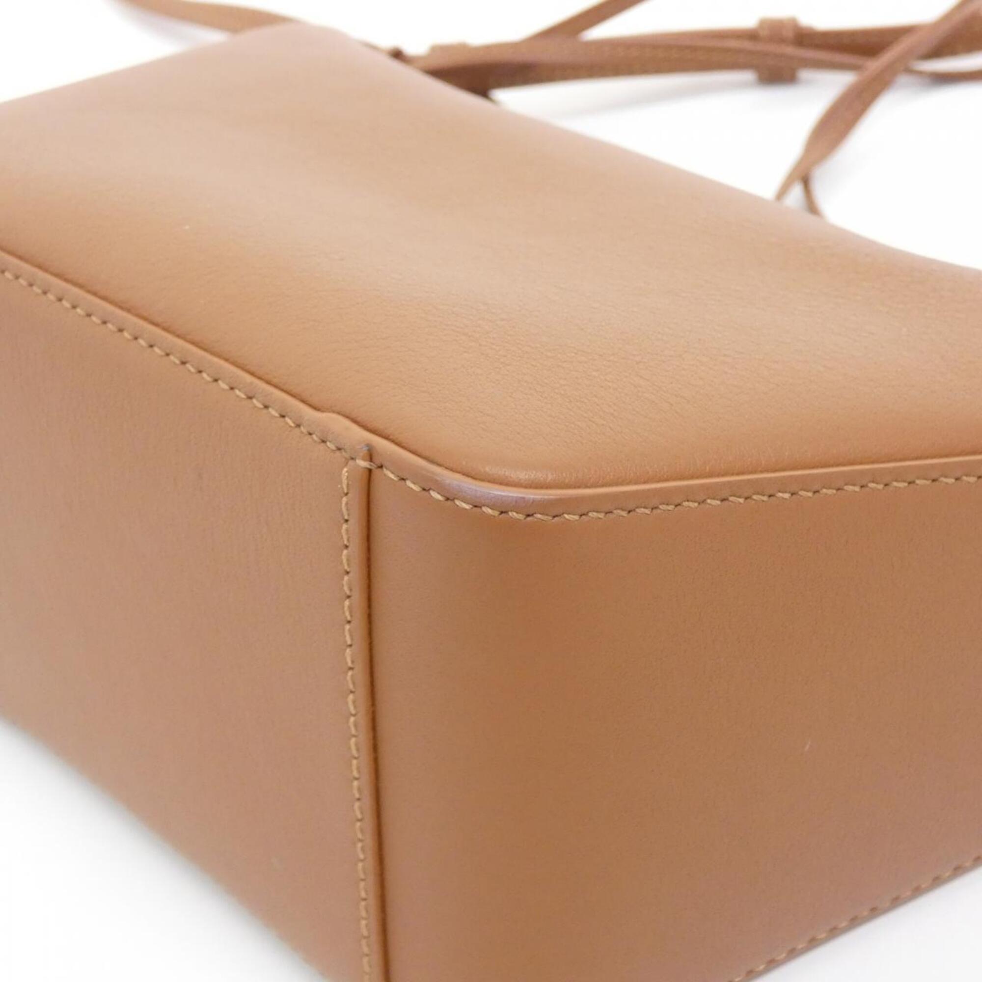 Loewe Brown Leather Handbag Shoulder Bag (Pre-Owned)