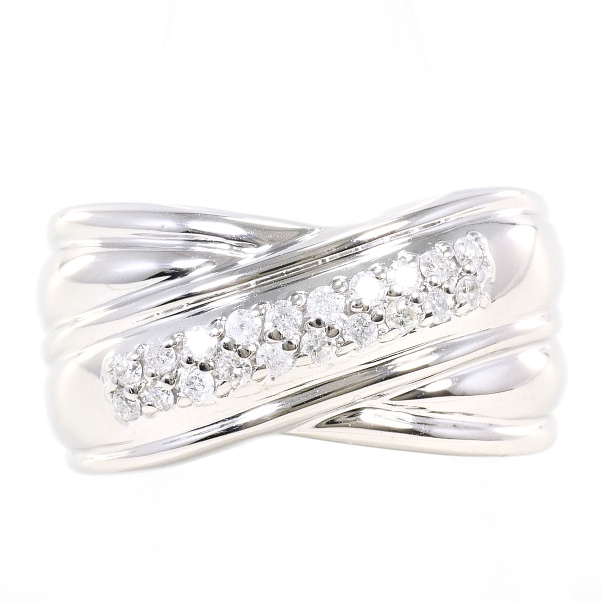 Unbranded White White Gold (14K) Band Ring (Pre-Owned)