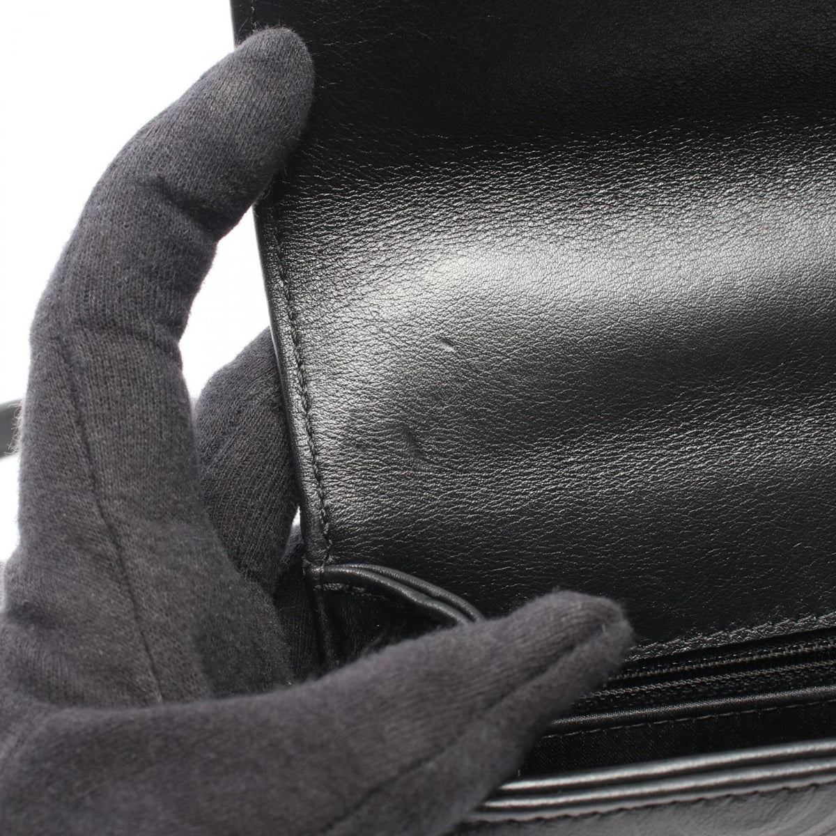 Chanel Black Leather Handbag Shoulder Bag (Pre-Owned)
