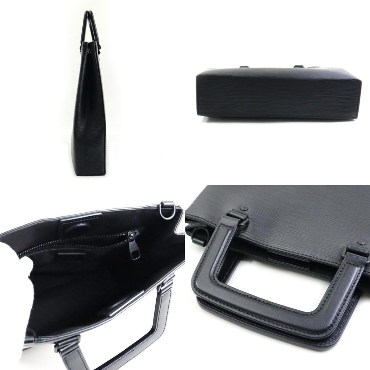 Louis Vuitton Noir Epi Leather Handbag Shoulder Bag (Pre-Owned)