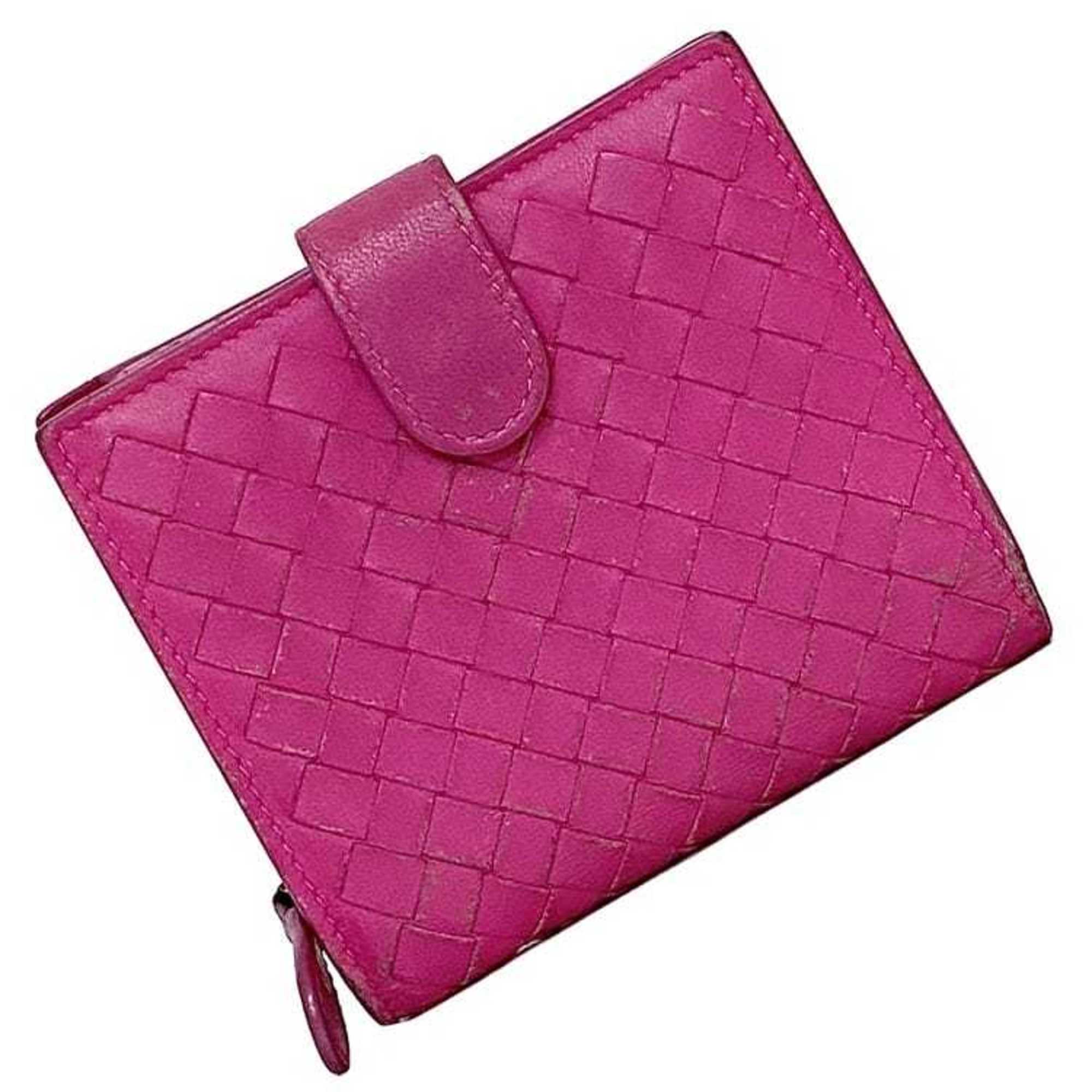 Bottega Veneta Pink Leather Wallet (Bi-Fold) (Pre-Owned)