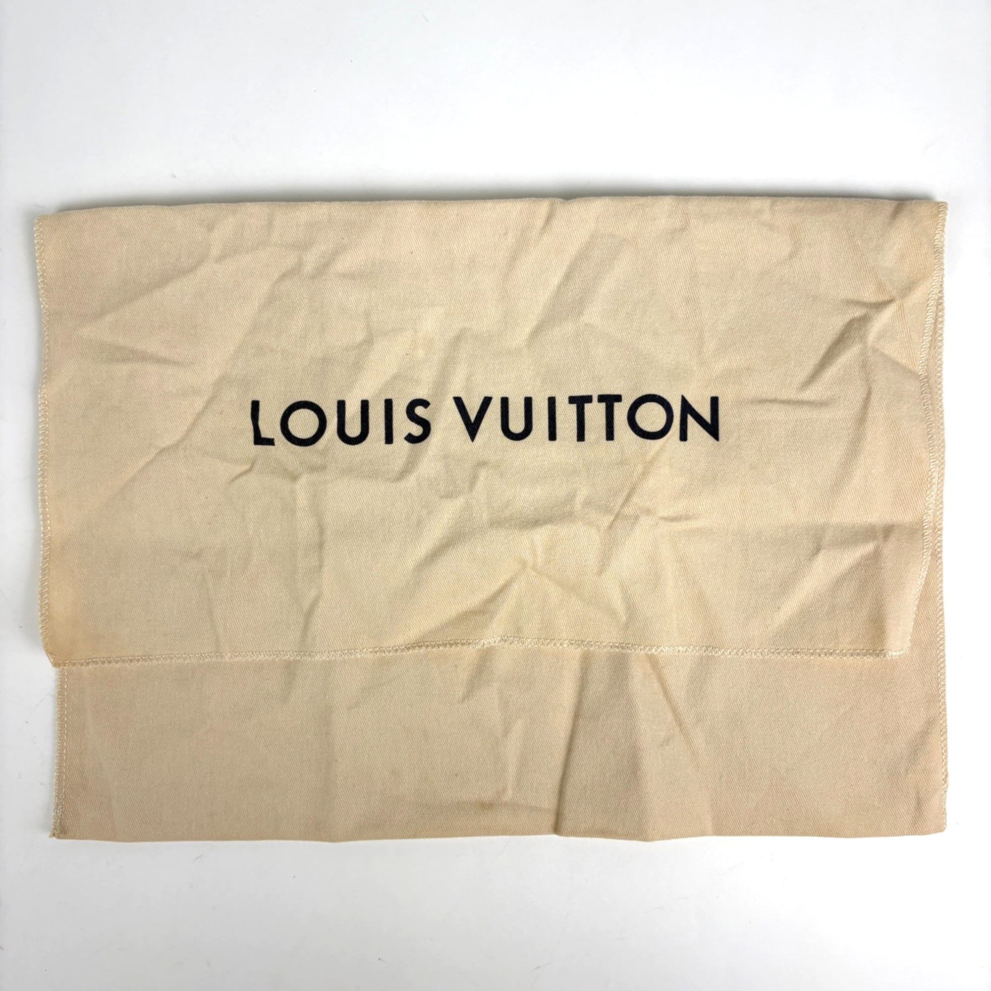 Louis Vuitton Navy Red Color Leather Clutch Bag Pochette (Pre-Owned)