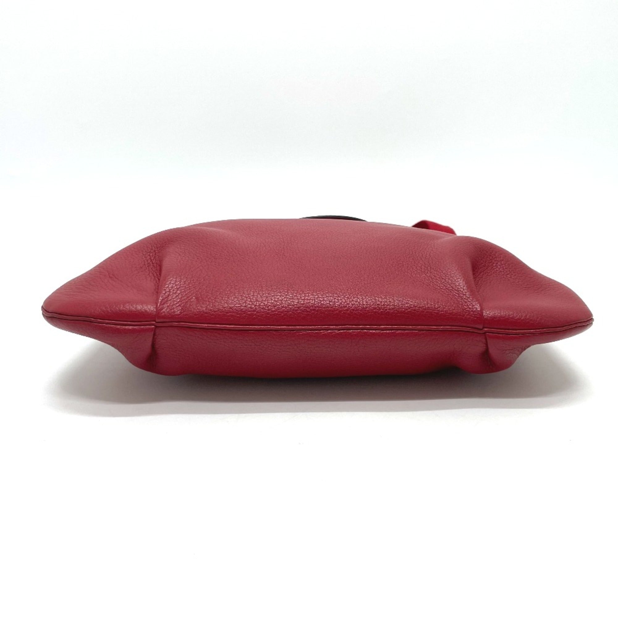 Hermes Red Leather Shoulder Bag (Pre-Owned)