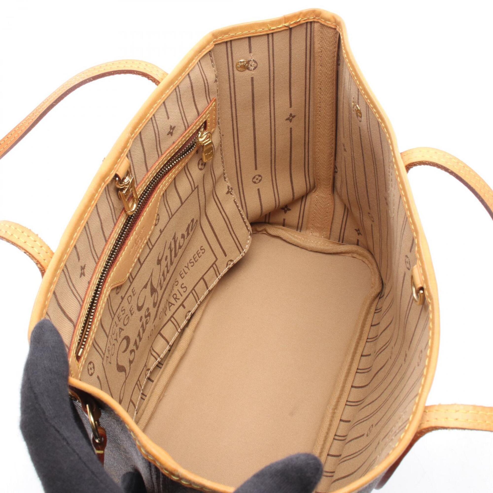 Louis Vuitton Monogram Brown Coated Canvas Tote Bag (Pre-Owned)