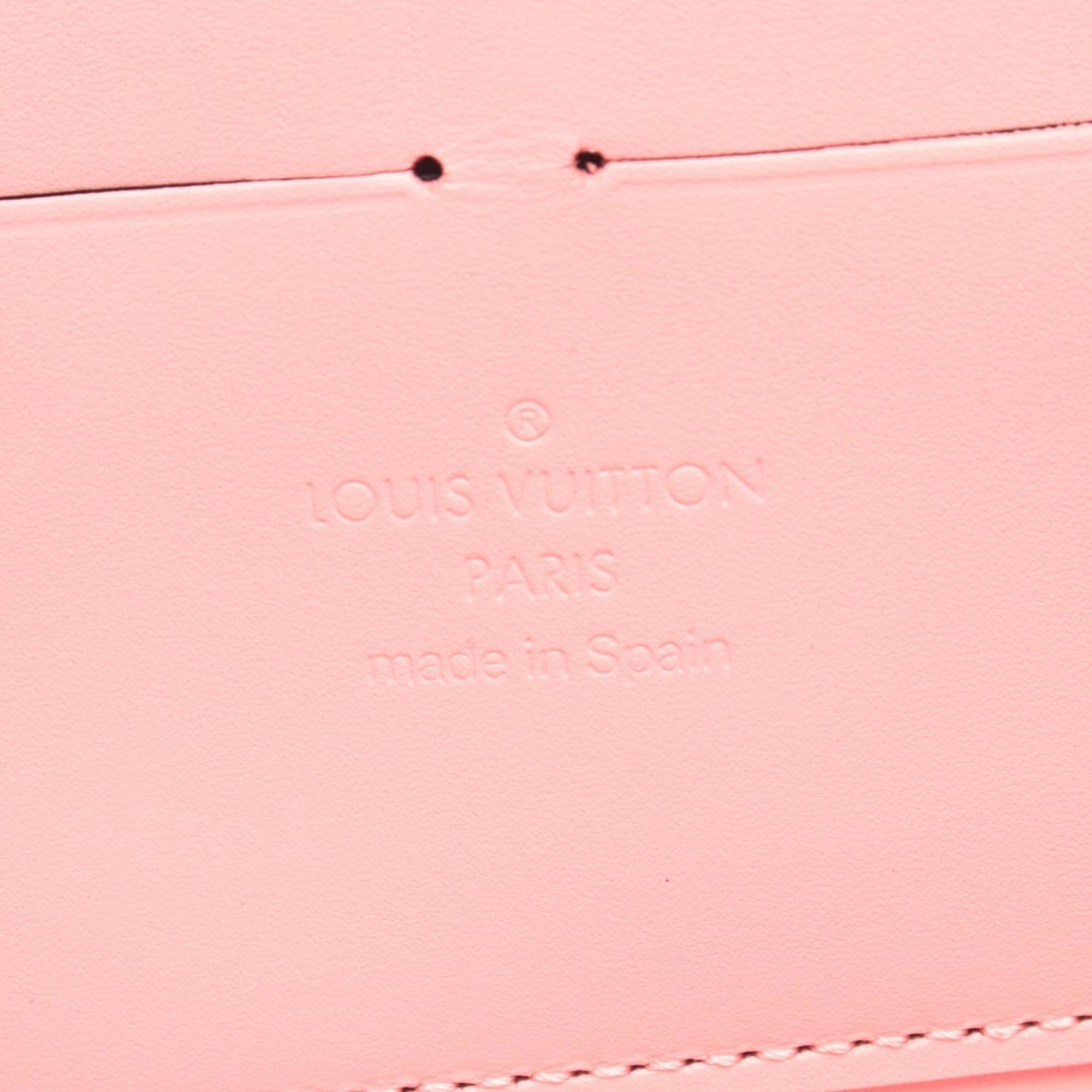 Louis Vuitton Black Pink Red Color Vernis Long Wallet (Bi-Fold) (Pre-Owned)