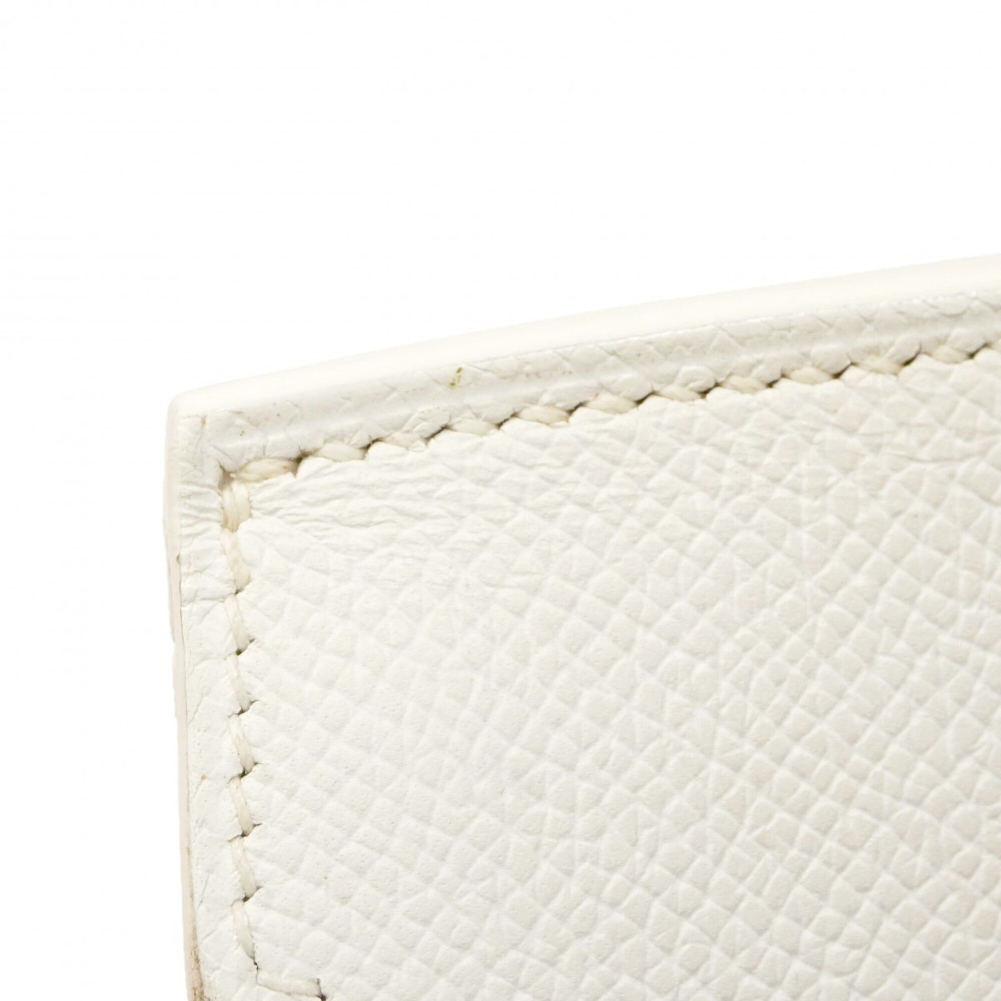 Hermes White Leather Handbag (Pre-Owned)
