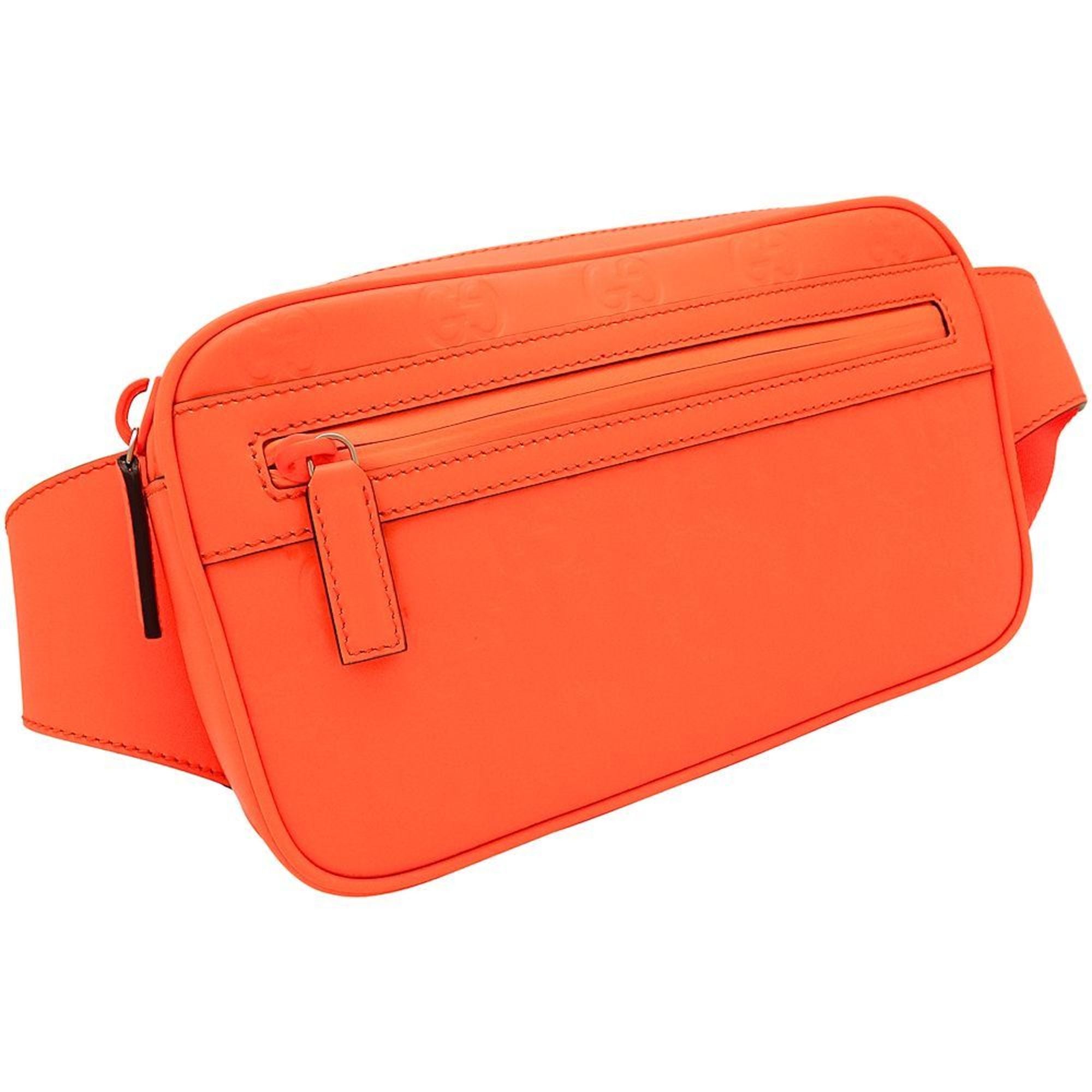 Gucci Orange Leather Fanny Pack (Pre-Owned)