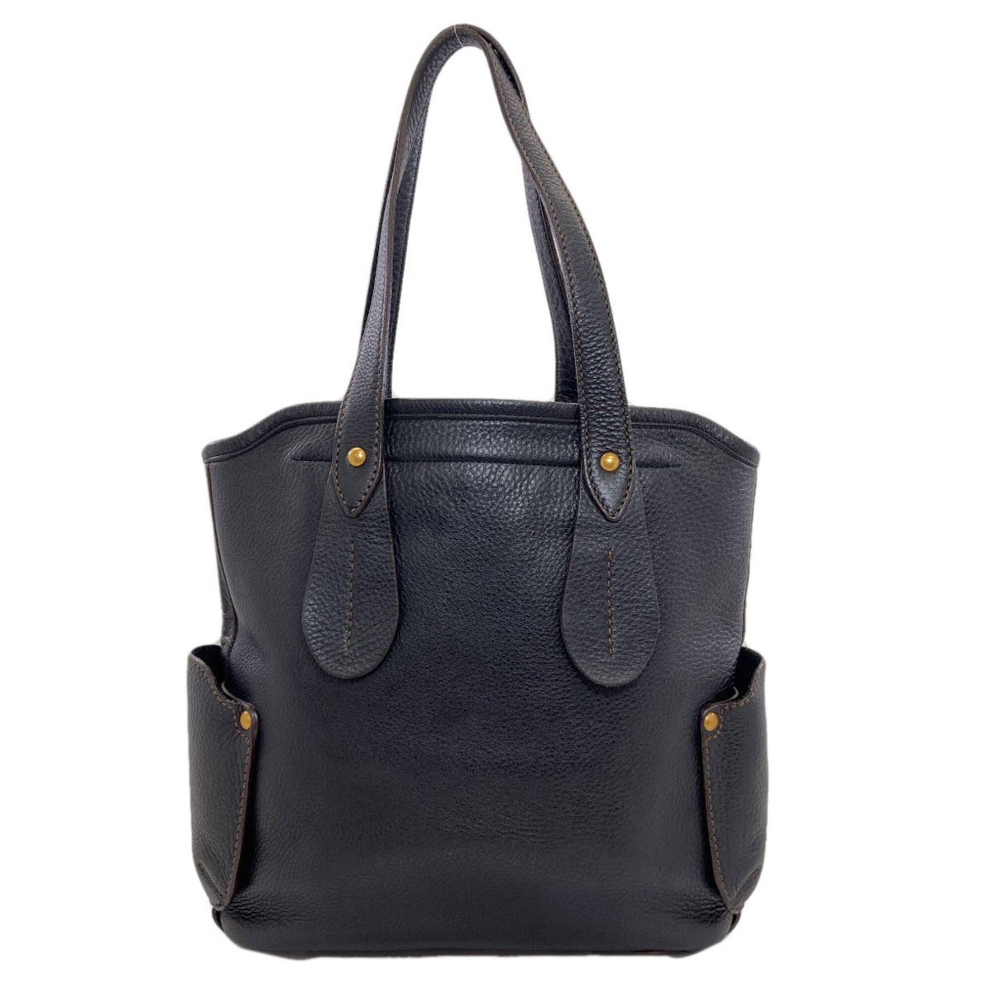 Salvatore Ferragamo Black Leather Tote Bag (Pre-Owned)