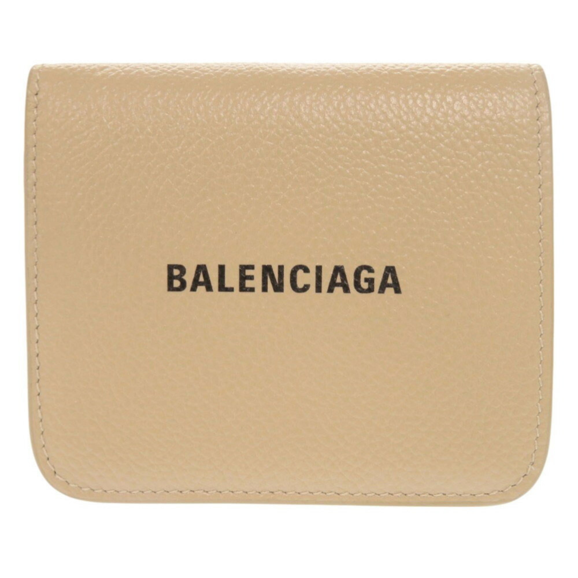 Balenciaga Beige Leather Wallet (Bi-Fold) (Pre-Owned)