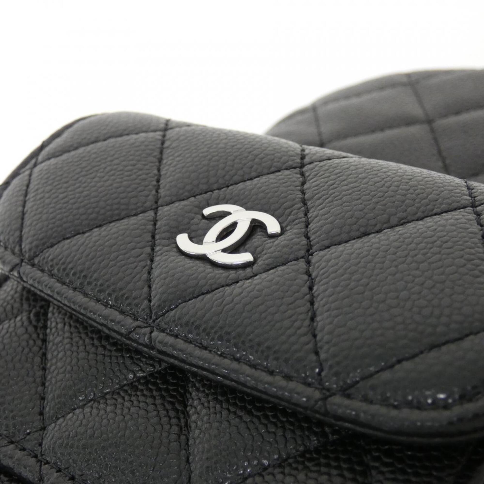Chanel Black Grained Calfskin Backpack (Pre-Owned)