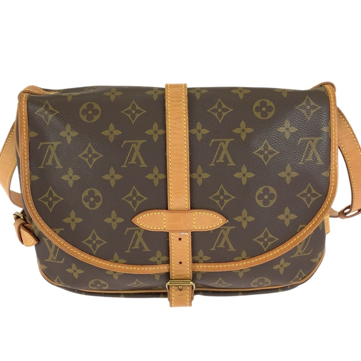Louis Vuitton Brown Monogram Pvc Messenger Bag Shoulder Bag (Pre-Owned)
