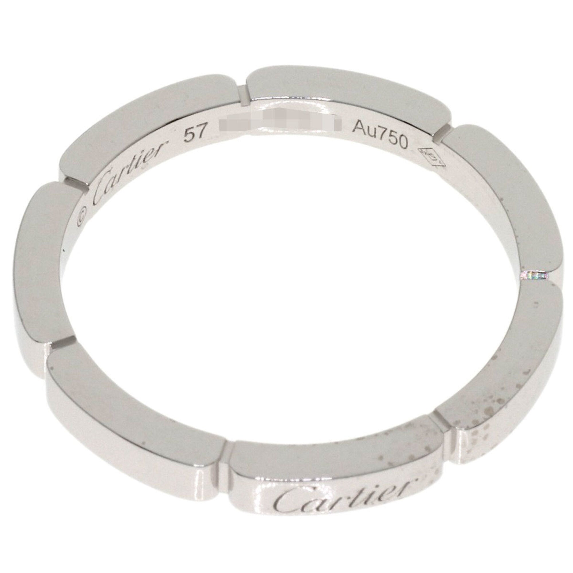 Cartier White Gold White Gold (18K) Band Ring (Pre-Owned)