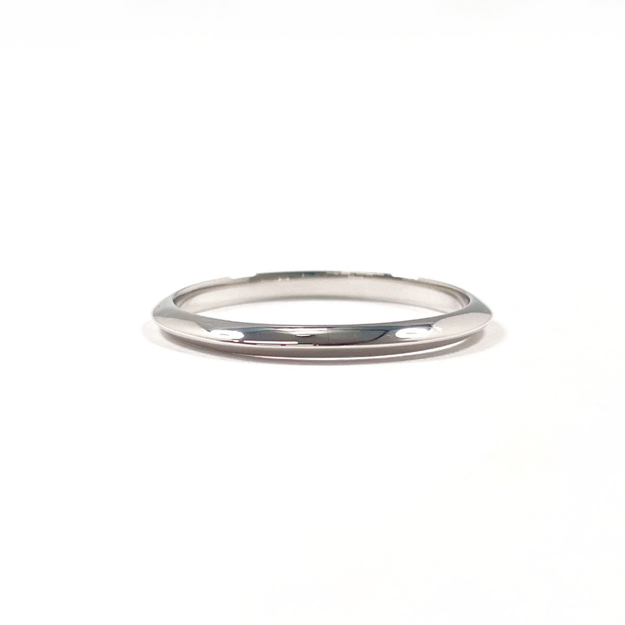 Tiffany Silver Platinum 950 Band Ring (Pre-Owned)
