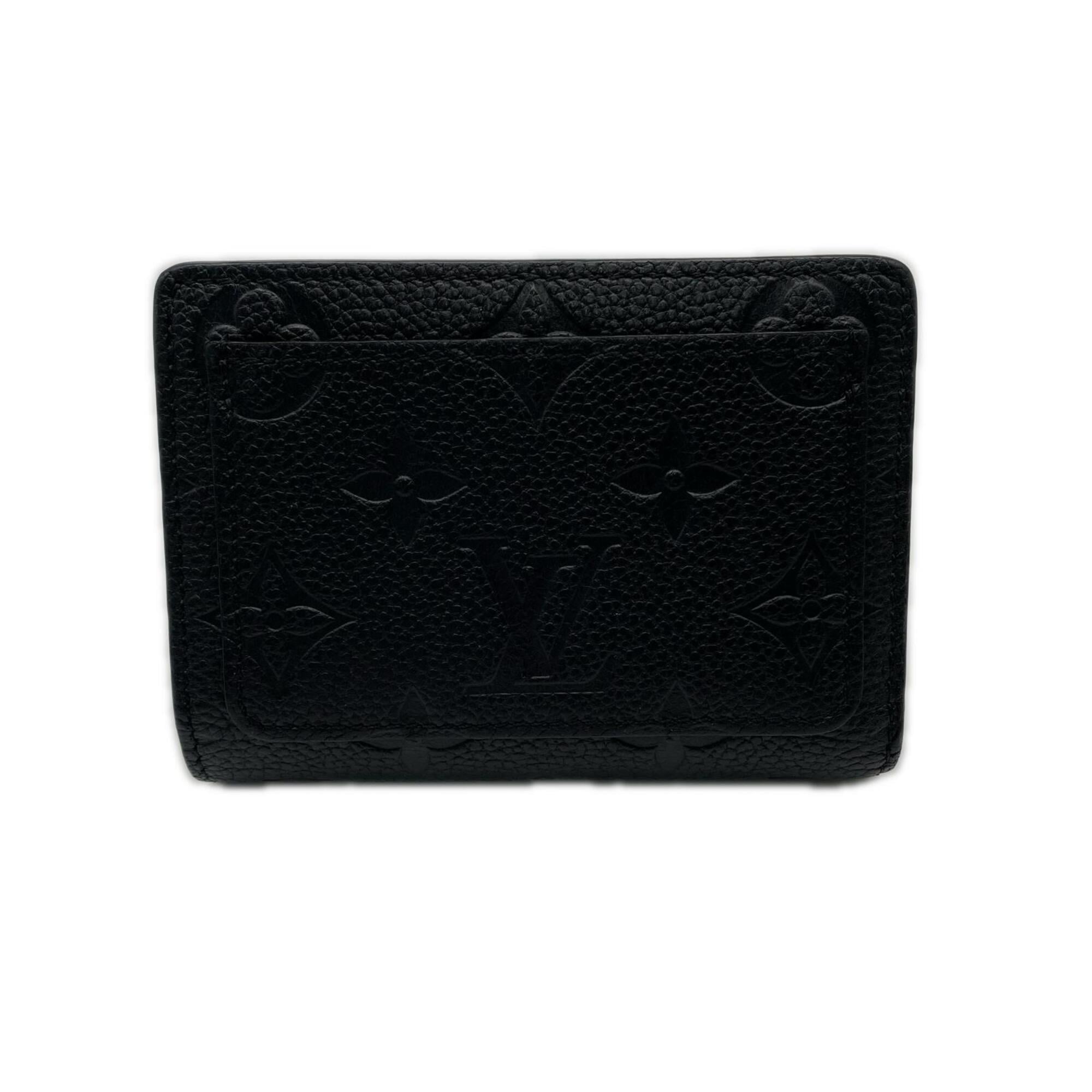 Louis Vuitton Monogram Empreinte Black Noir Leather Wallet (Bi-Fold) (Pre-Owned)