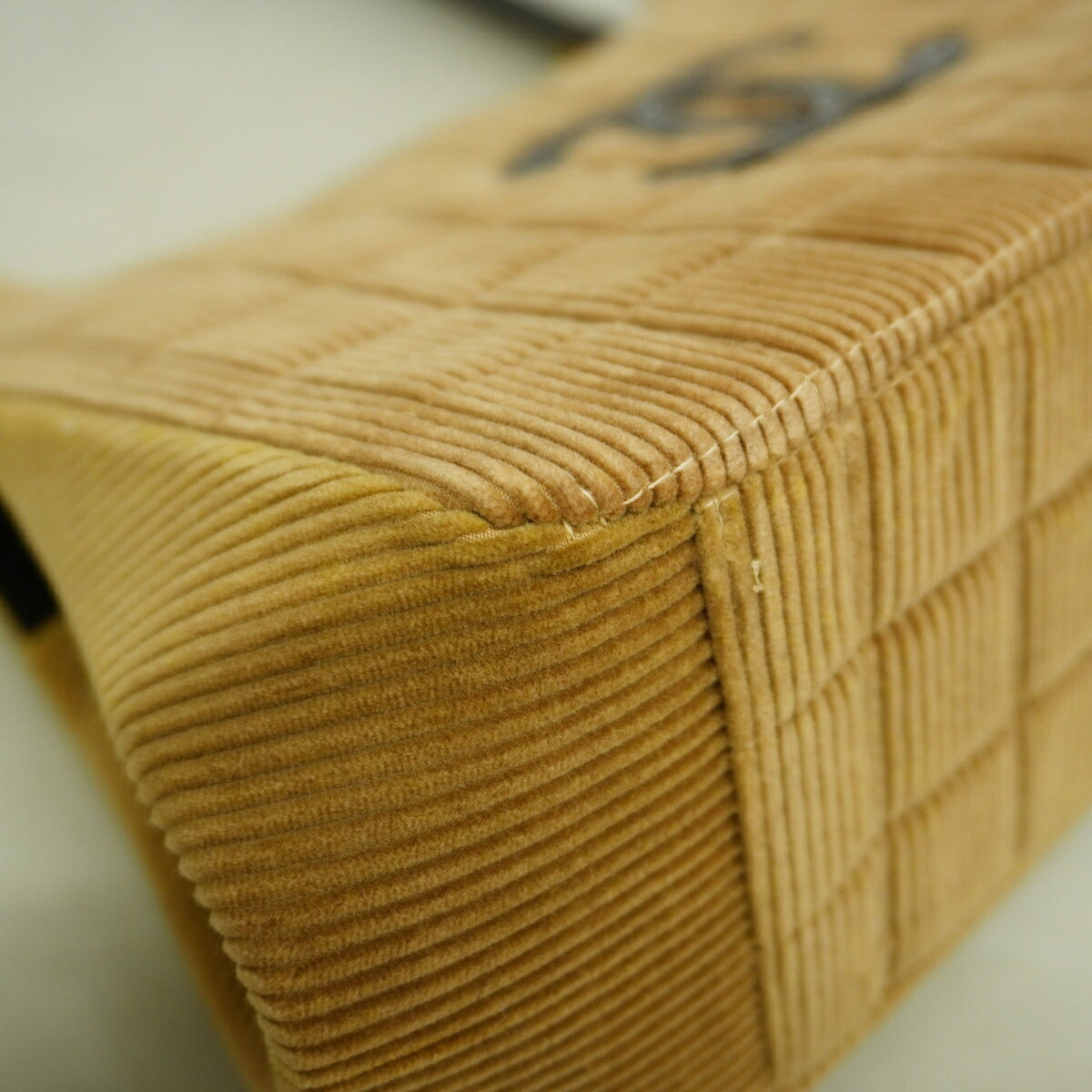 Chanel Brown Cord Shoulder Bag (Pre-Owned)