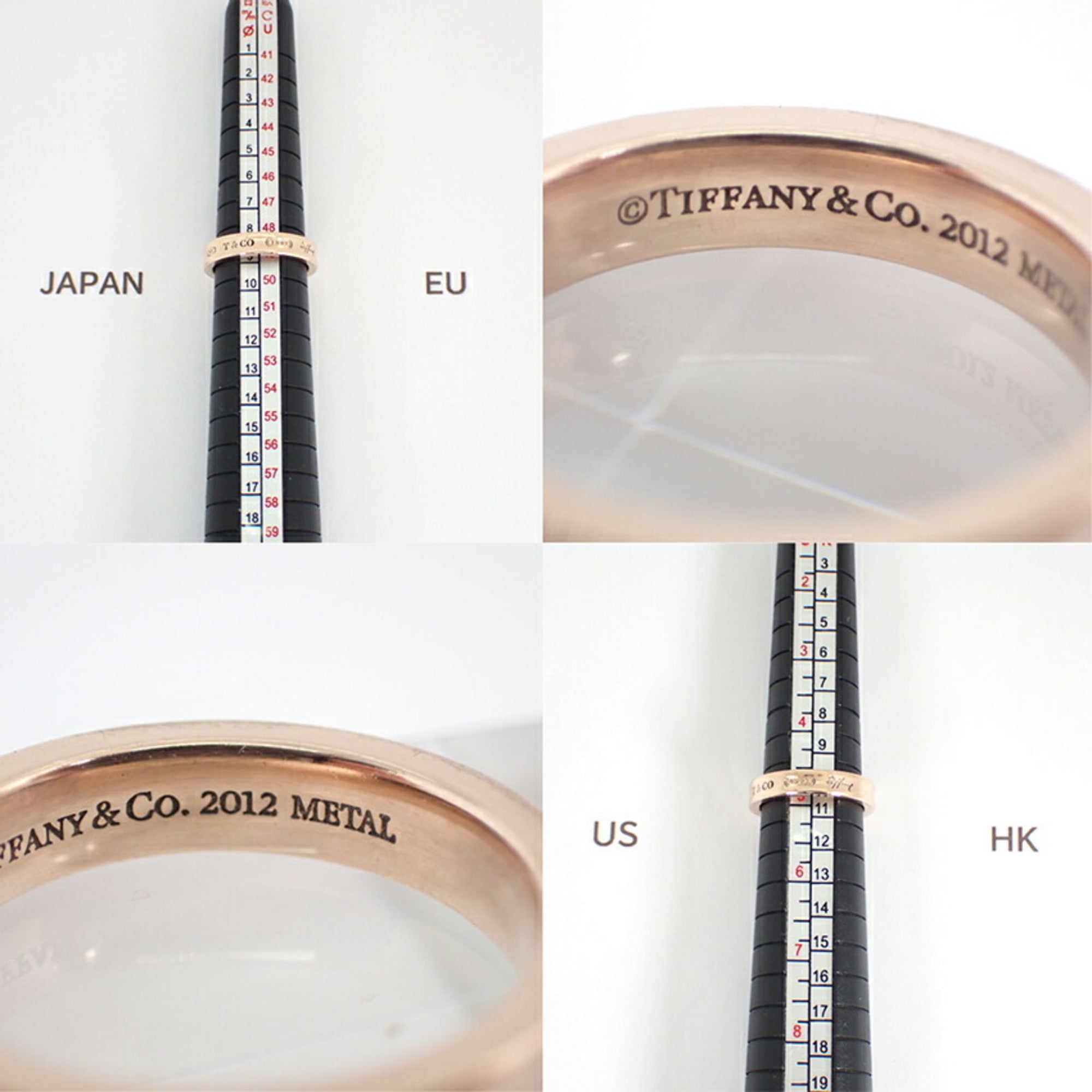 Tiffany Gold Metal Band Ring (Pre-Owned)