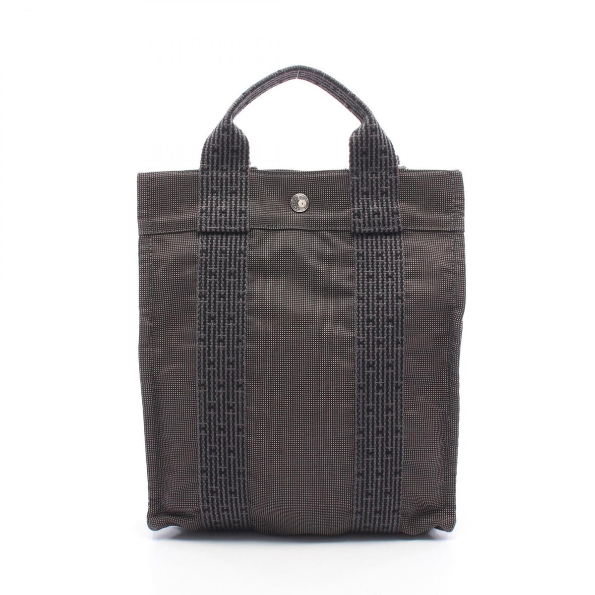 Hermes Gray Nylon Canvas Backpack Handbag (Pre-Owned)