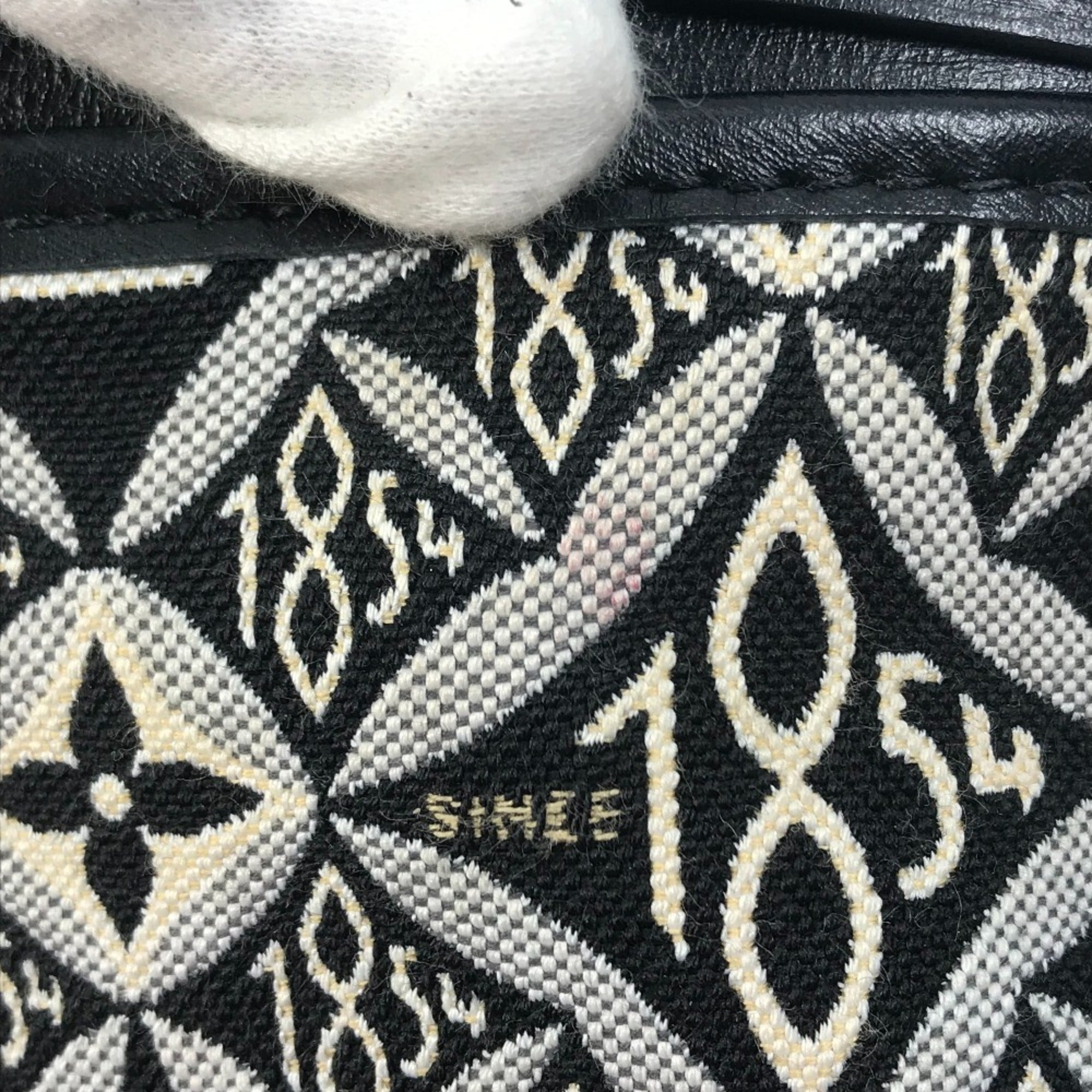 Louis Vuitton Black Noir Jacquard Pochette Shoulder Bag (Pre-Owned)
