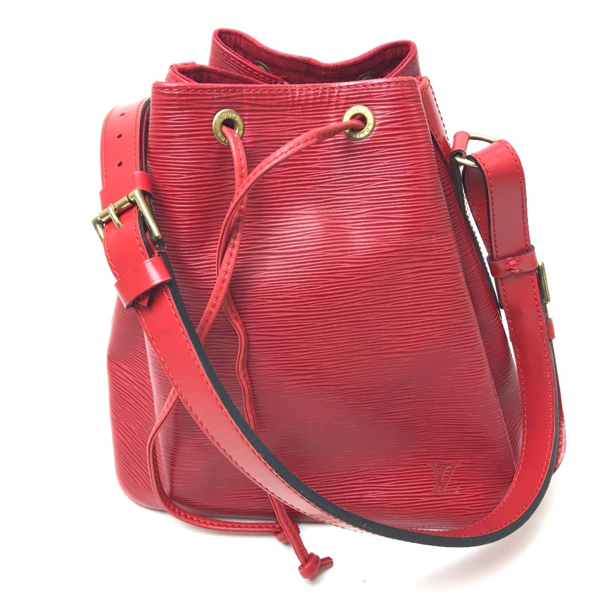 Louis Vuitton Red Leather Shoulder Bag (Pre-Owned)