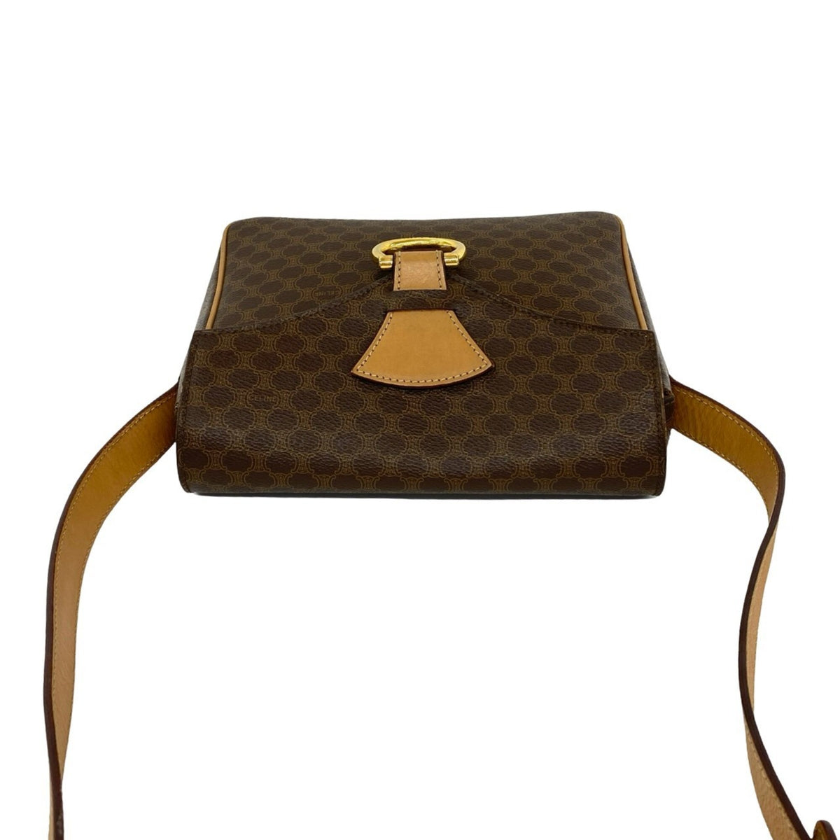 Celine Brown Leather Pvc Pochette Shoulder Bag (Pre-Owned)