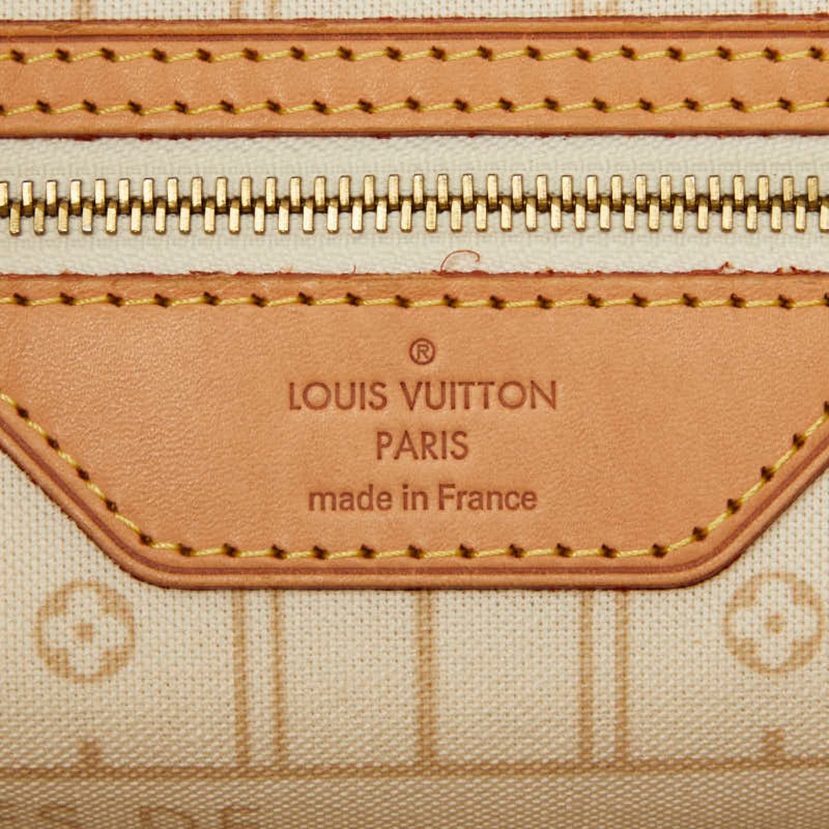 Louis Vuitton Damier Azur Ivory White Pvc Leather Shoulder Bag Tote Bag (Pre-Owned)