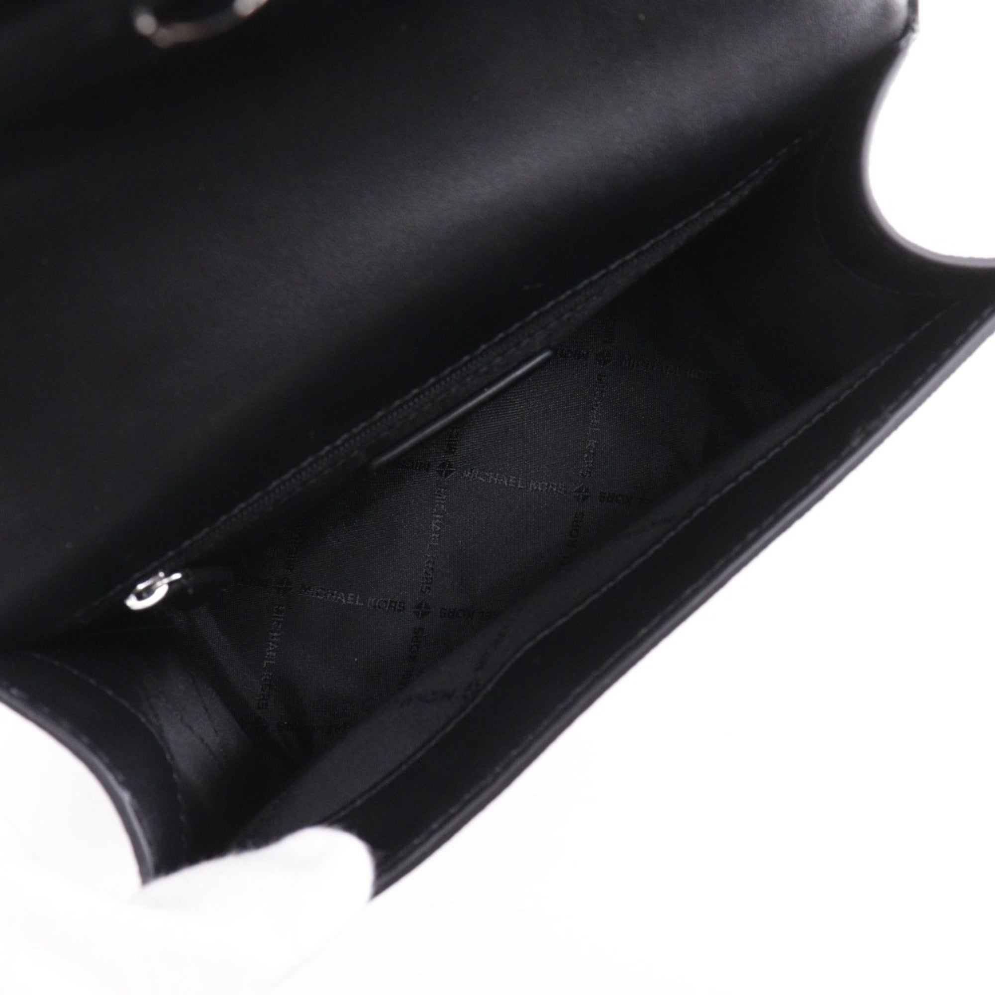 Michael Kors Black White Pvc Shoulder Bag (Pre-Owned)