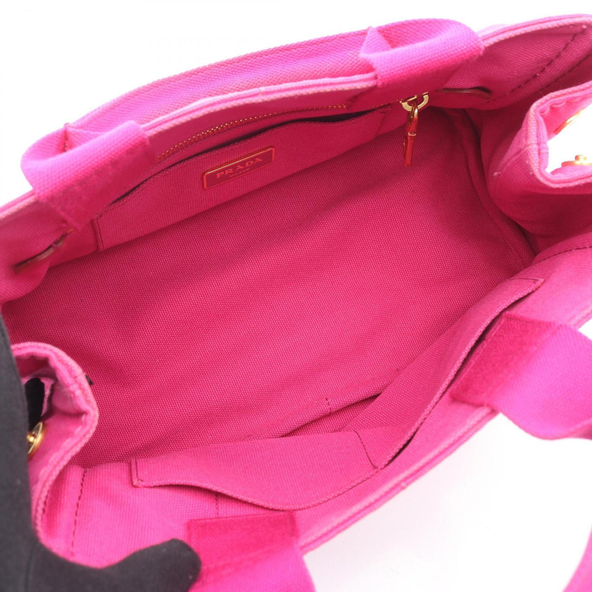 Prada Pink Canvas Handbag (Pre-Owned)