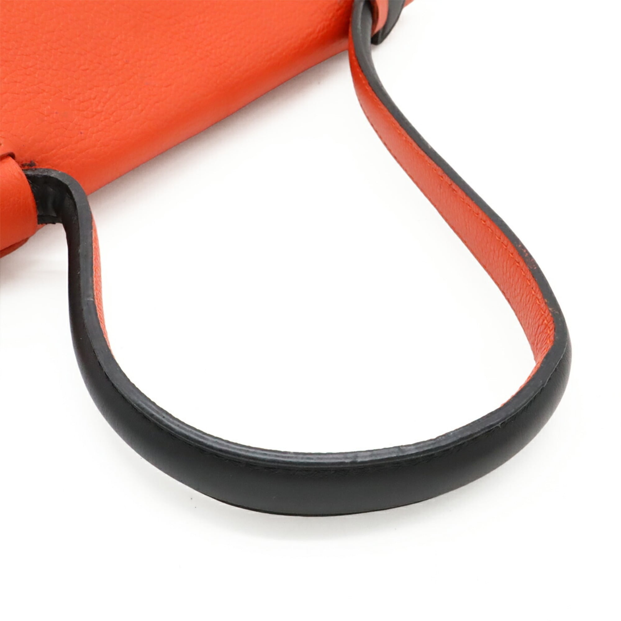 Louis Vuitton Orange Red Leather Handbag (Pre-Owned)