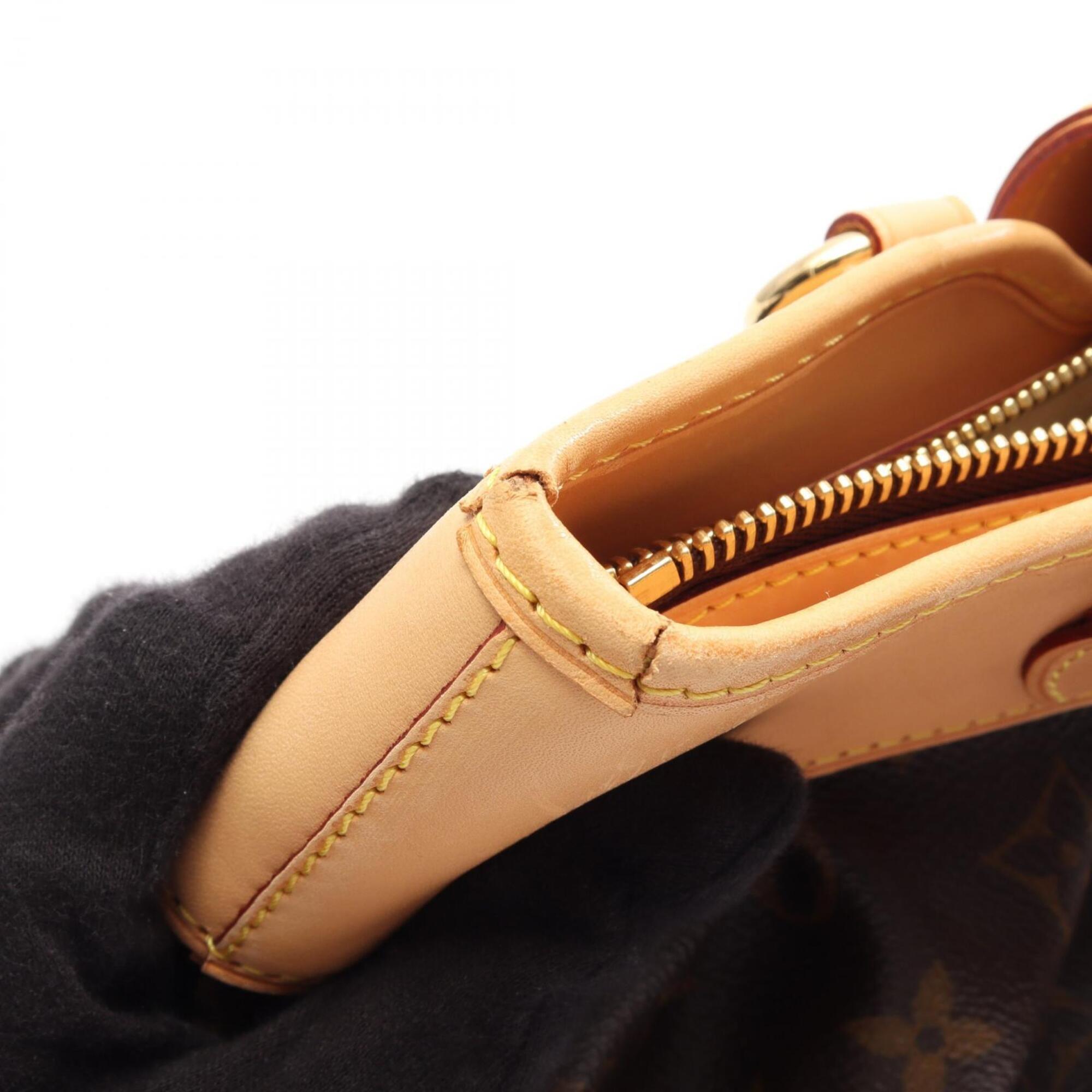 Louis Vuitton Brown Coated Canvas Leather Handbag (Pre-Owned)
