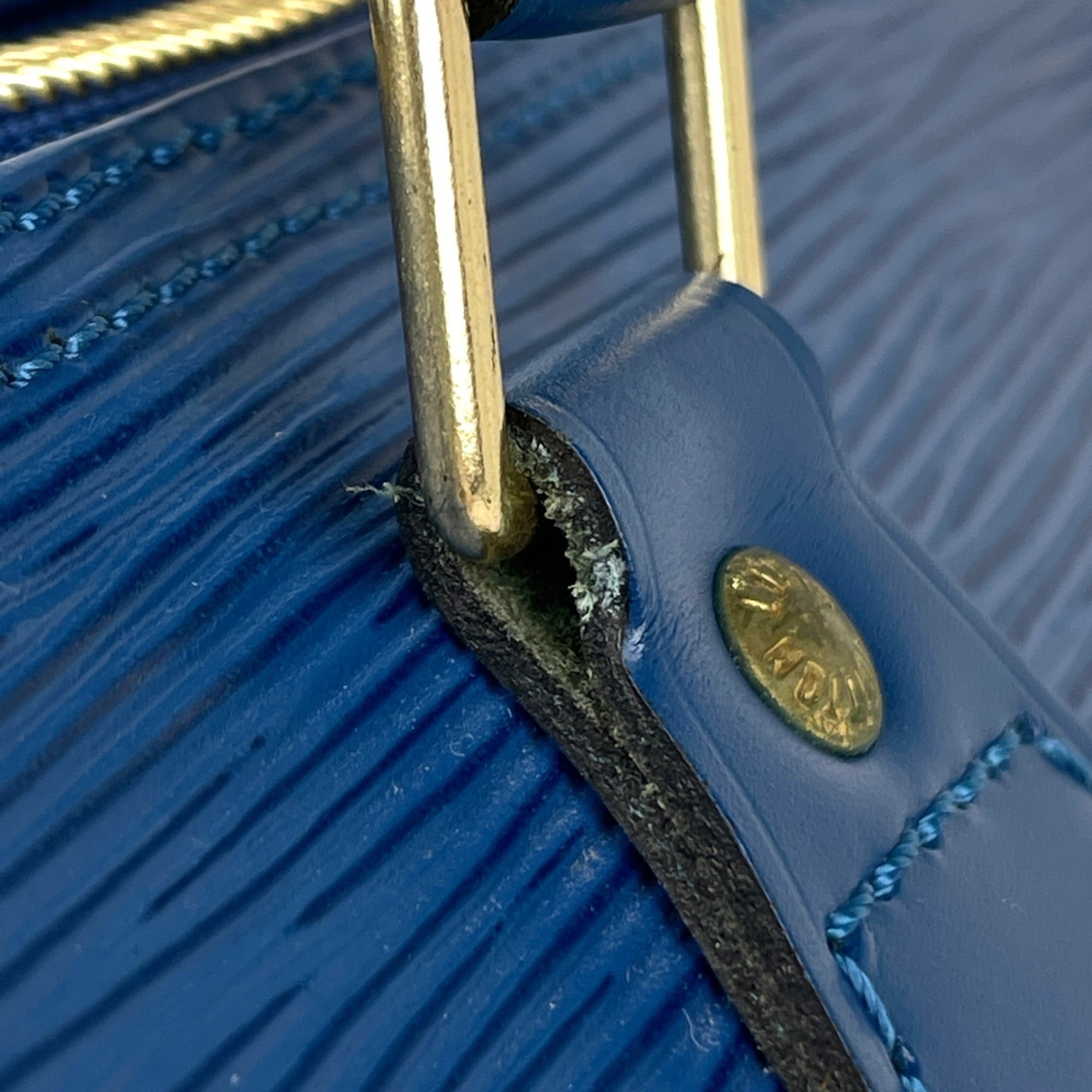 Louis Vuitton Toledo Blue Epi Leather Handbag (Pre-Owned)