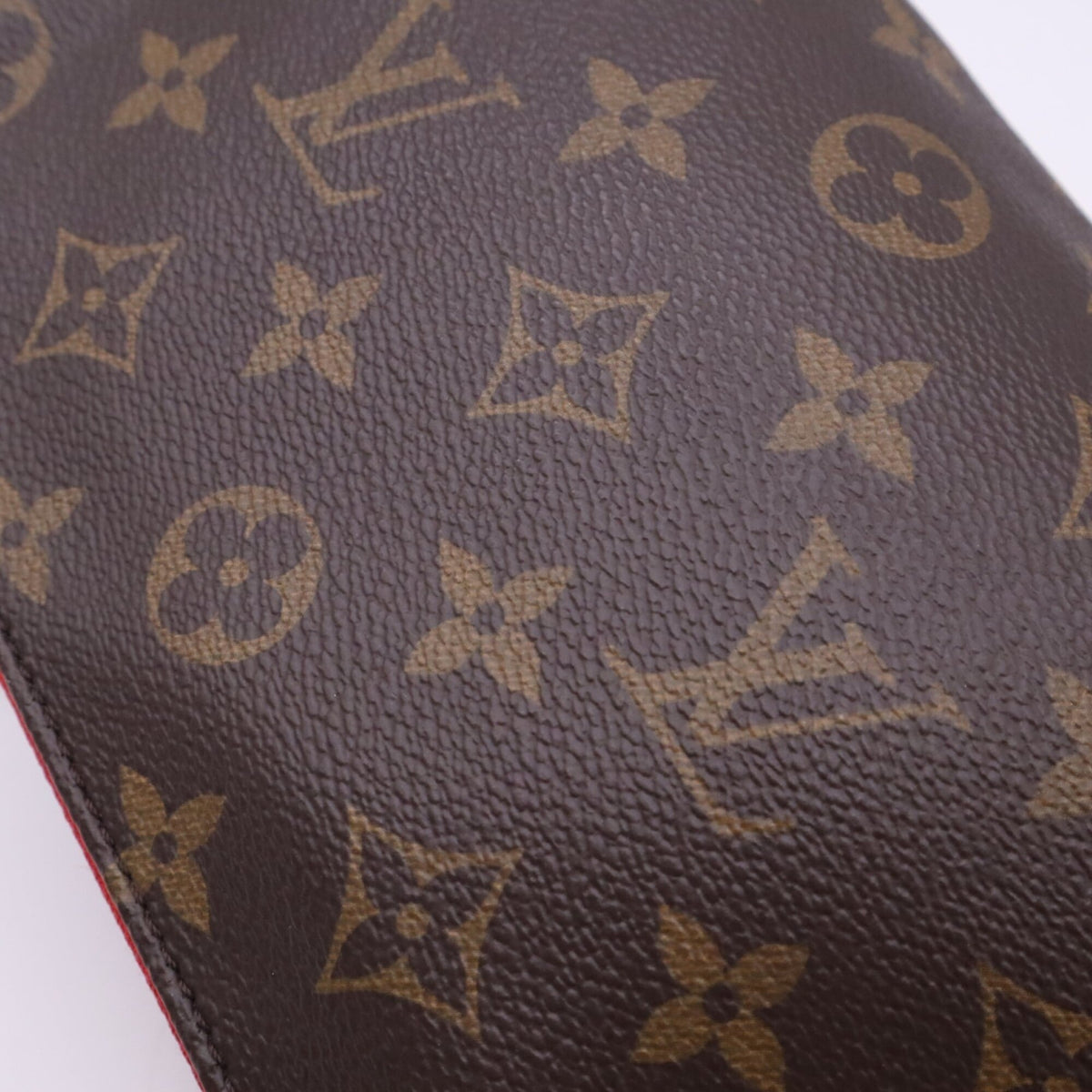 Louis Vuitton Beige Brown Coated Canvas Leather Handbag (Pre-Owned)