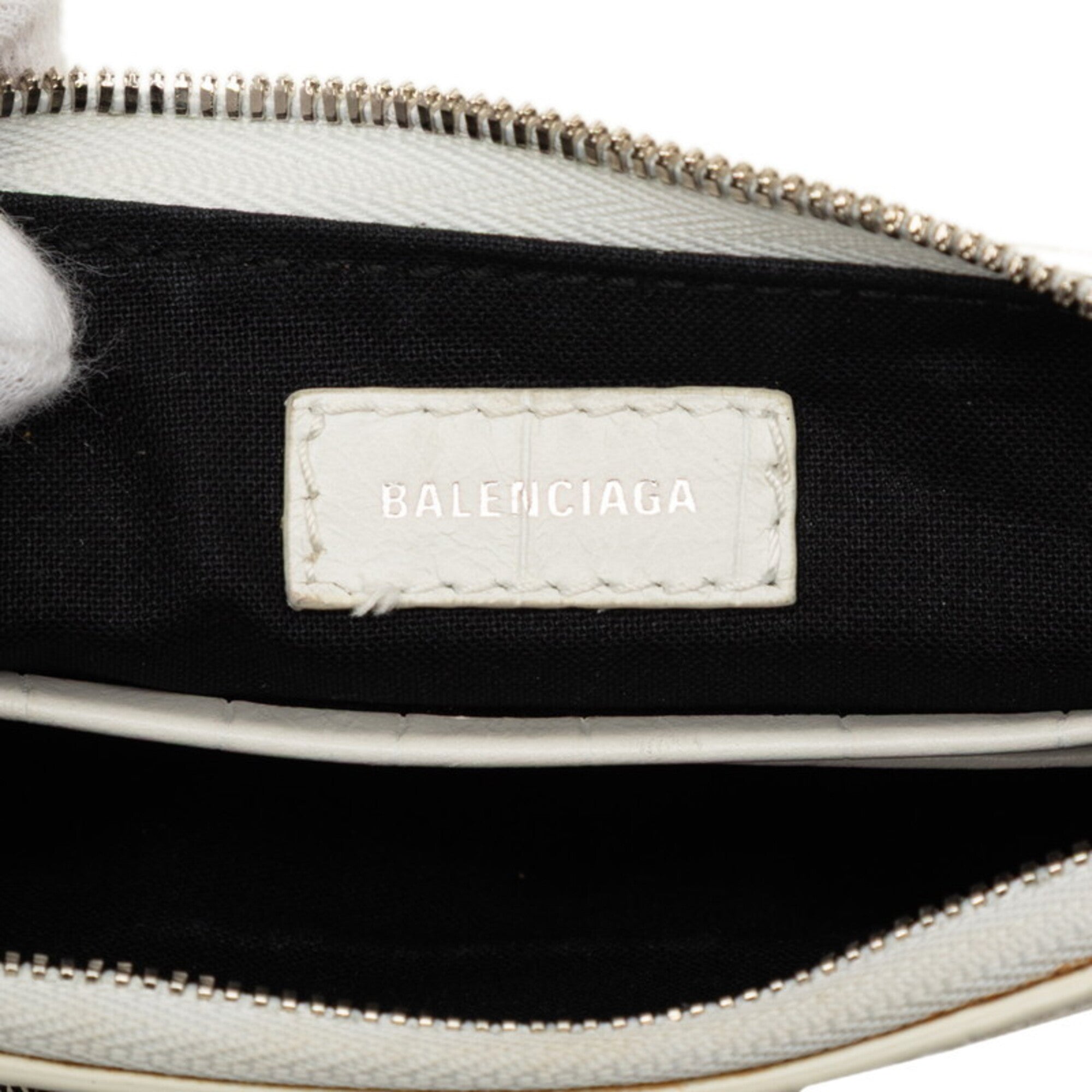 Balenciaga White Leather Handbag Shoulder Bag (Pre-Owned)