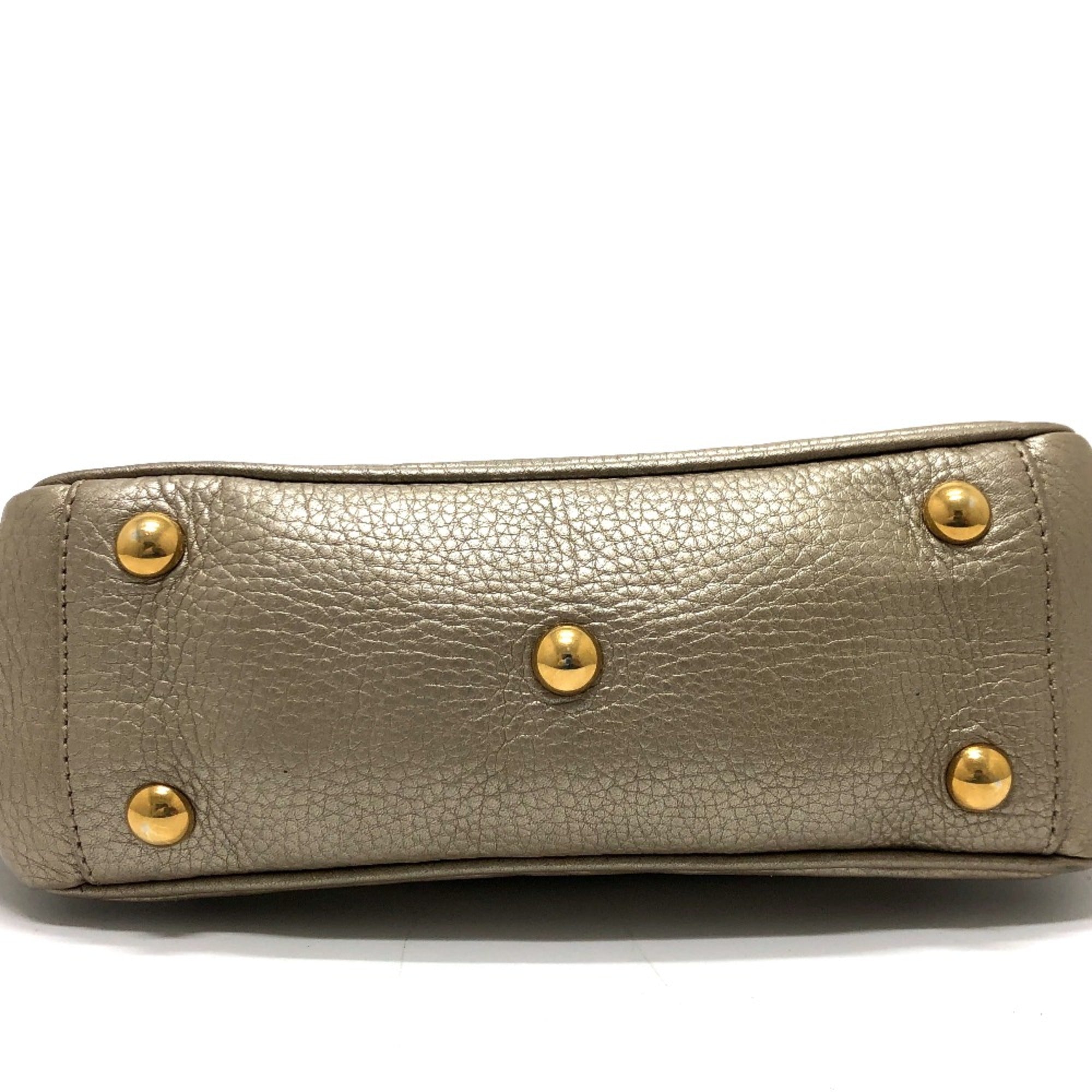 Gucci Gold Leather Handbag (Pre-Owned)