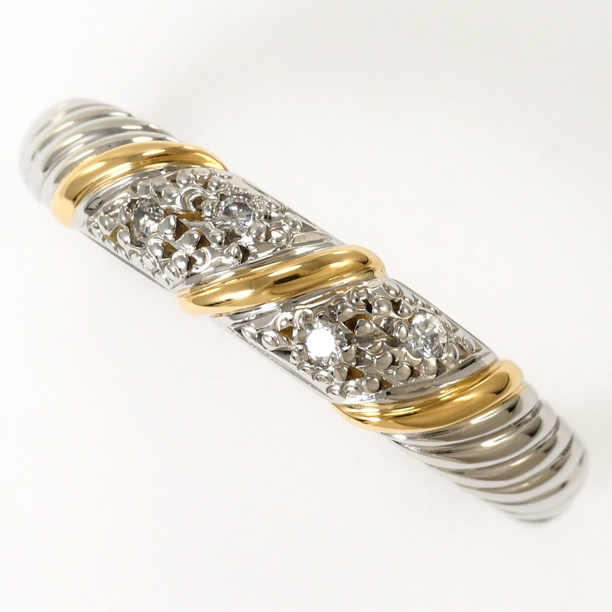Unbranded Platinum Yellow Gold Yellow Gold (18K) Platinum 900 Band Ring (Pre-Owned)