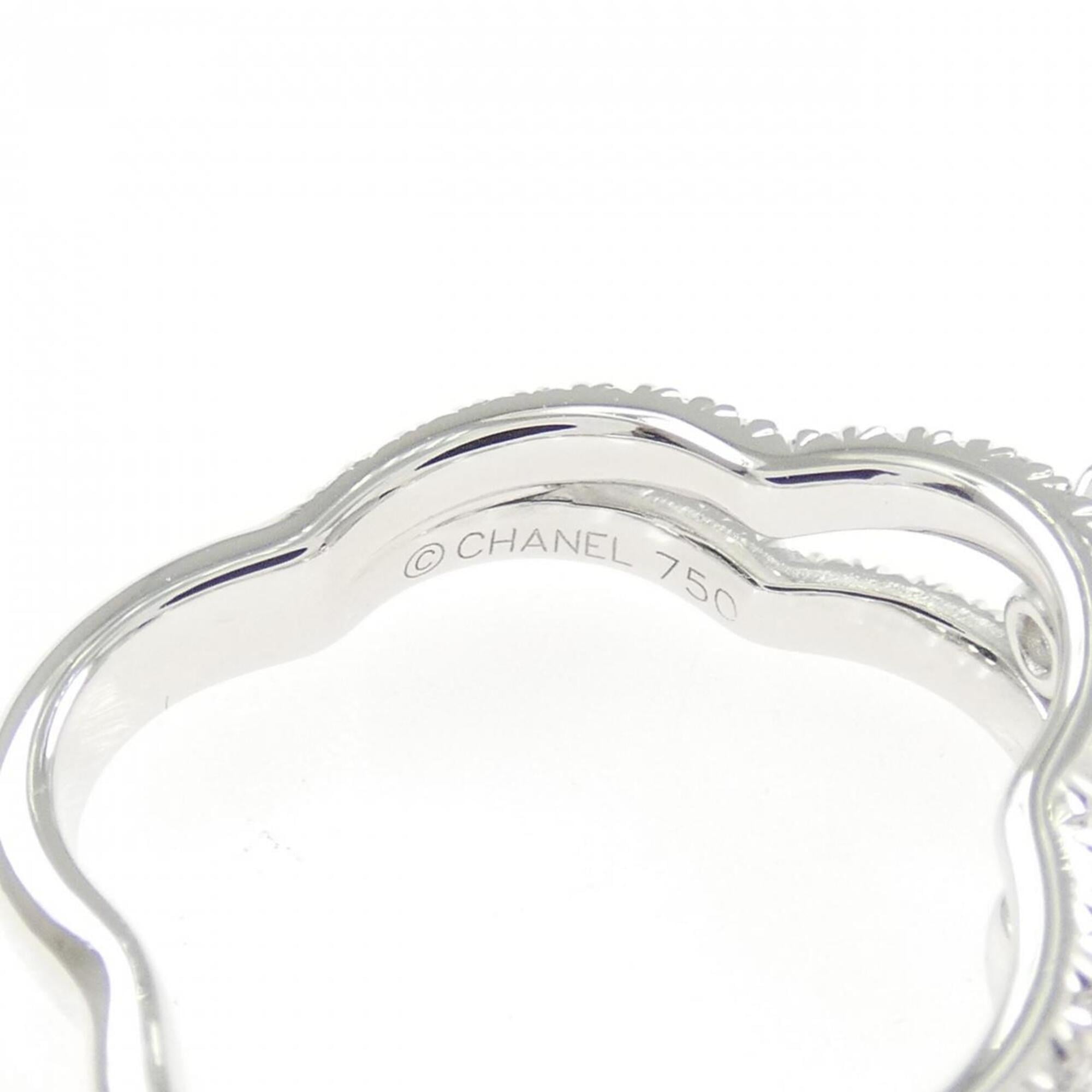 Chanel White Gold White Gold (18K) Band Ring (Pre-Owned)