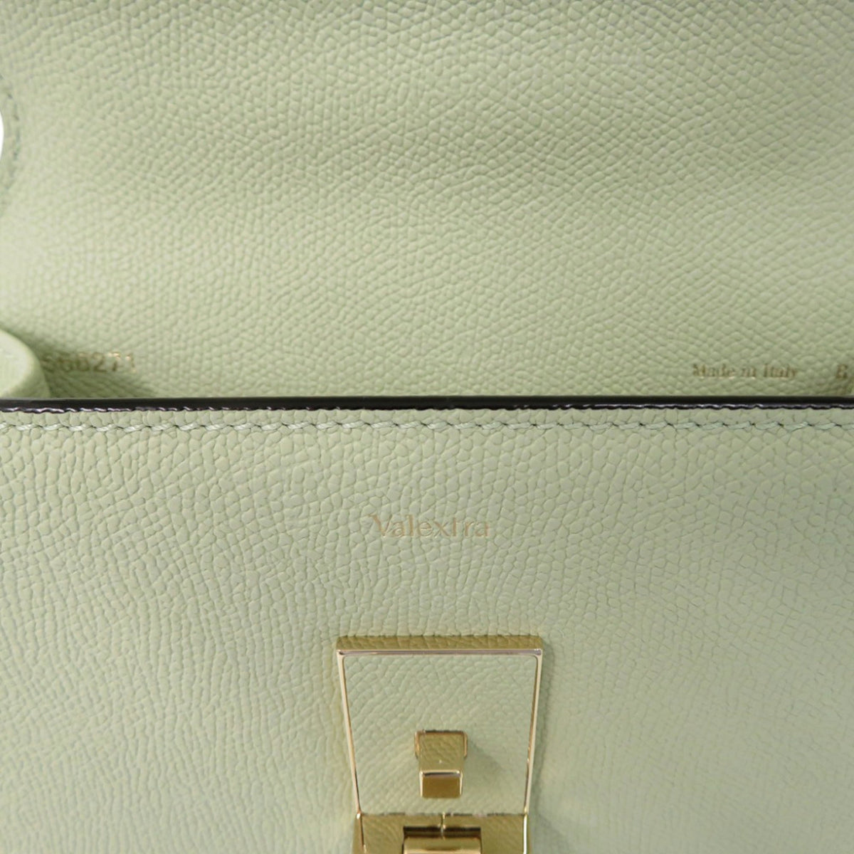 Valextra Green Leather Shoulder Bag (Pre-Owned)