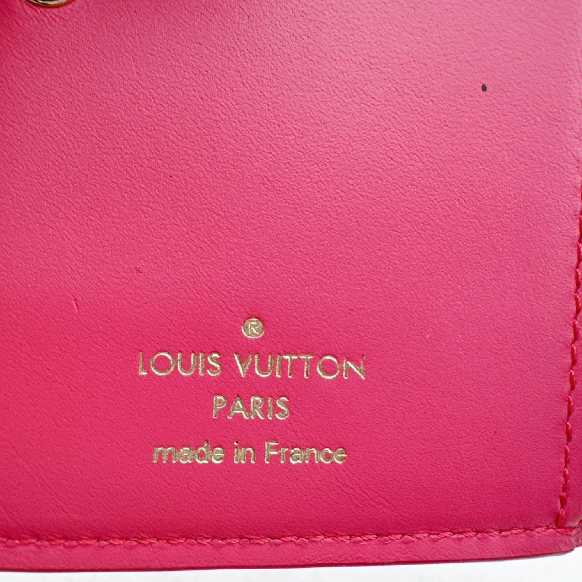 Louis Vuitton Pink Leather Wallet (Bi-Fold) (Pre-Owned)