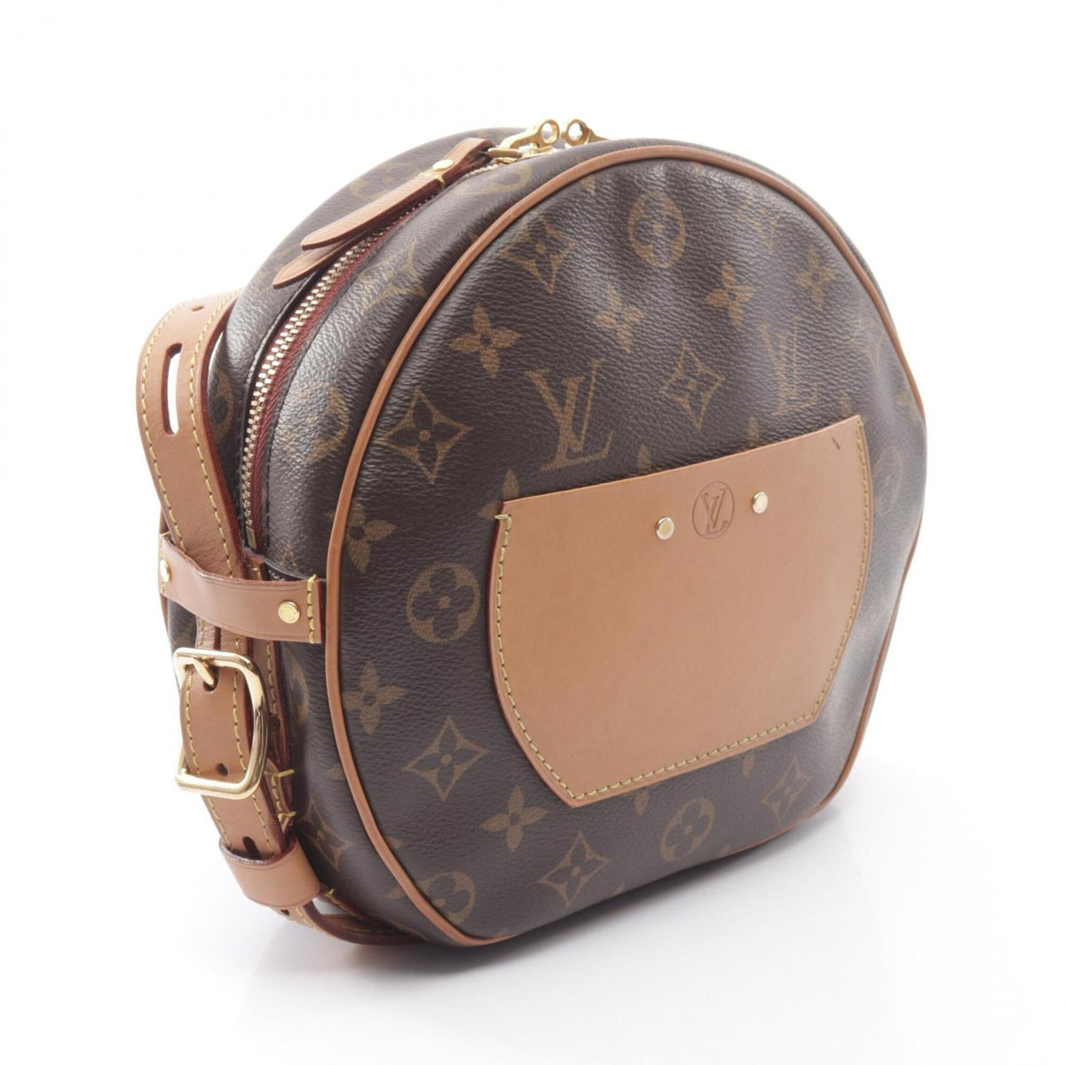 Louis Vuitton Brown Pvc Coated Canvas Leather Handbag Shoulder Bag (Pre-Owned)